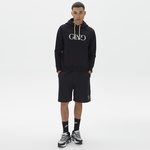 Ging Embroidered Erkek Siyah Hoodie