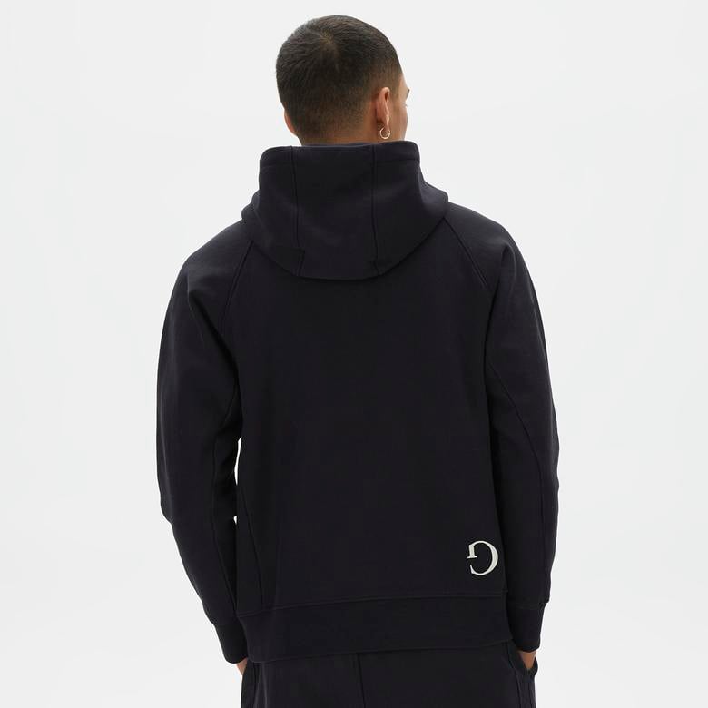 Ging Embroidered Erkek Siyah Hoodie