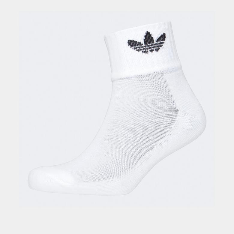 adidas Mid Ankle 3'lü Unisex Beyaz Çorap