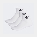 adidas Mid Ankle 3'lü Unisex Beyaz Çorap