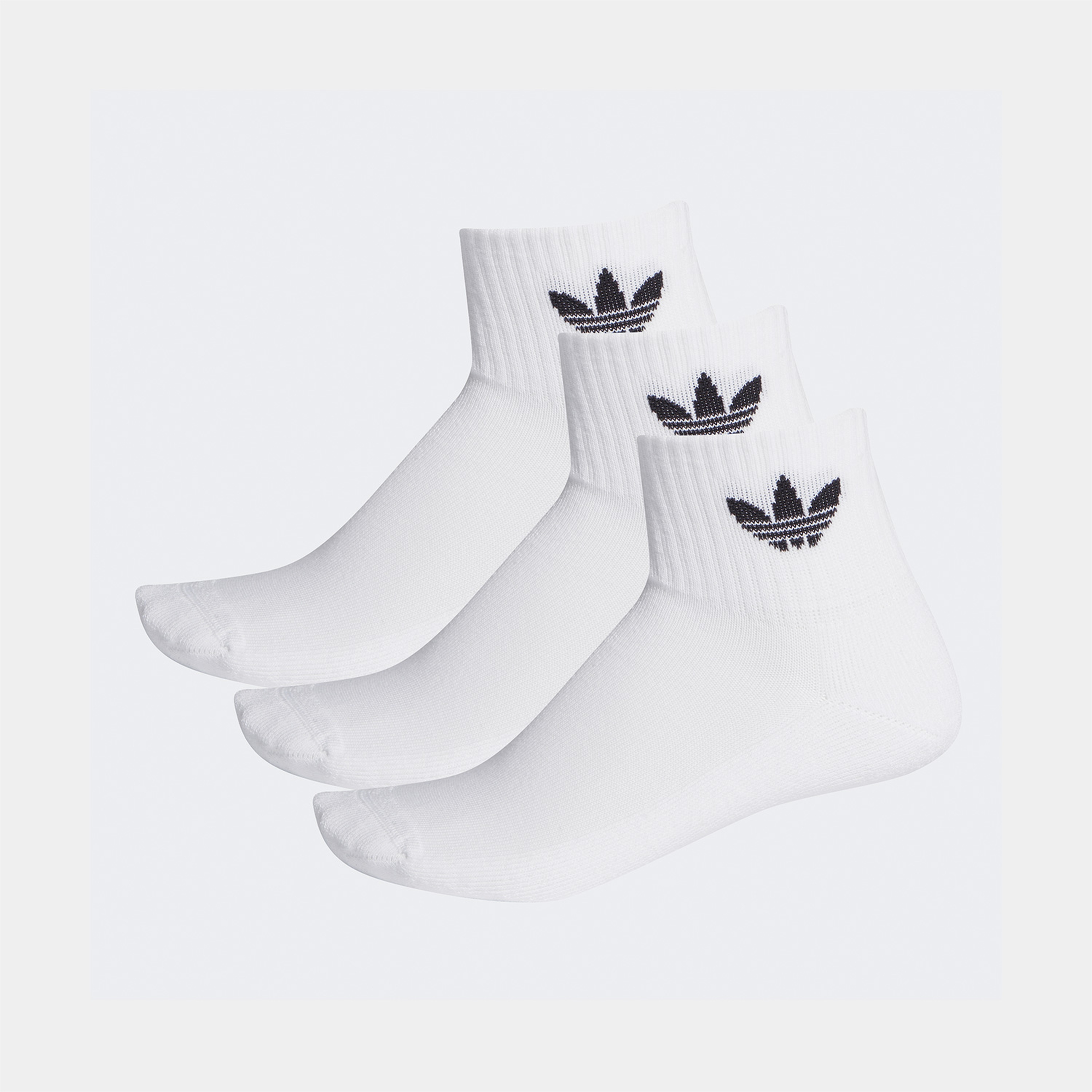 adidas Mid Ankle 3'lü Unisex Beyaz Çorap