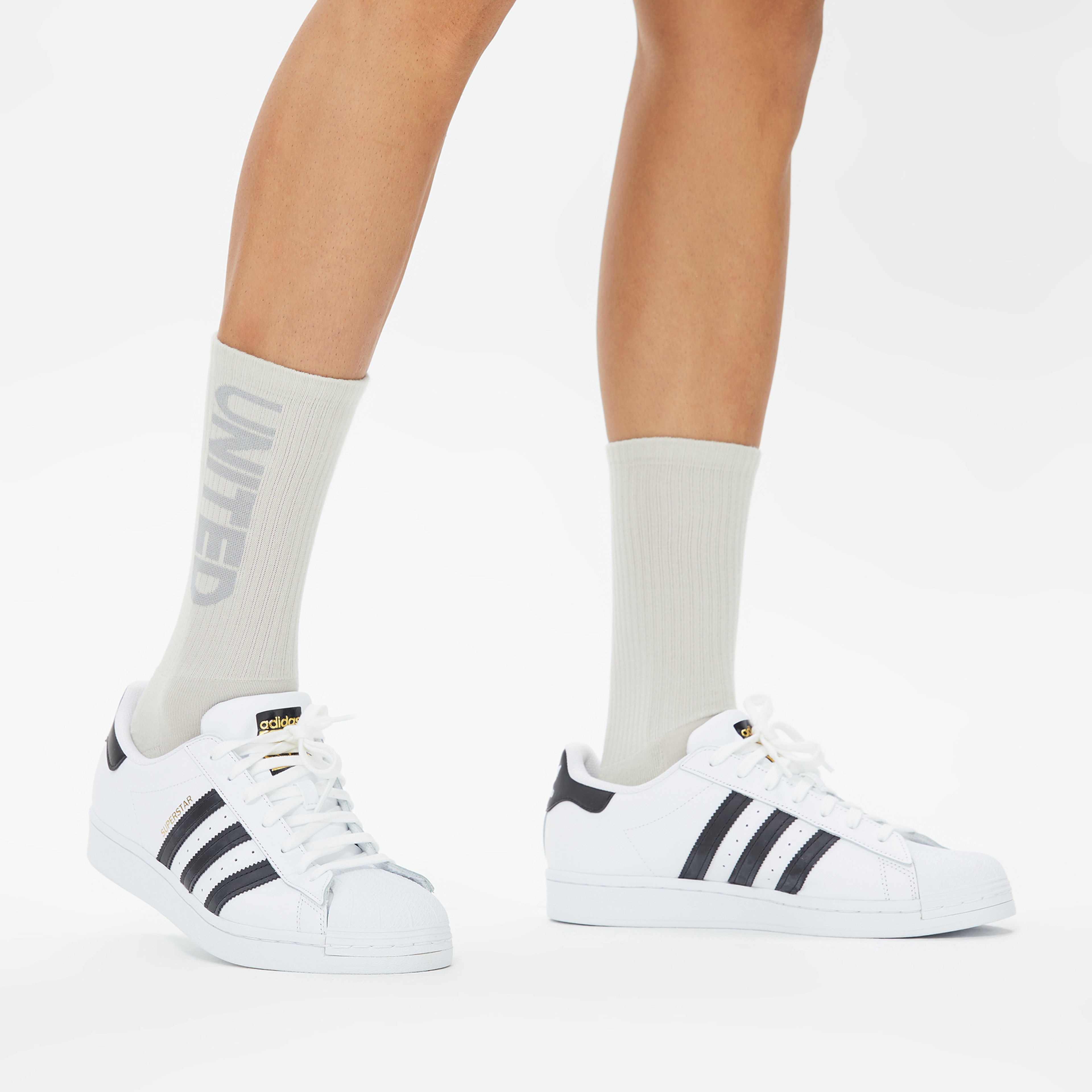UNITED4 Unisex Gri 2'li Çorap