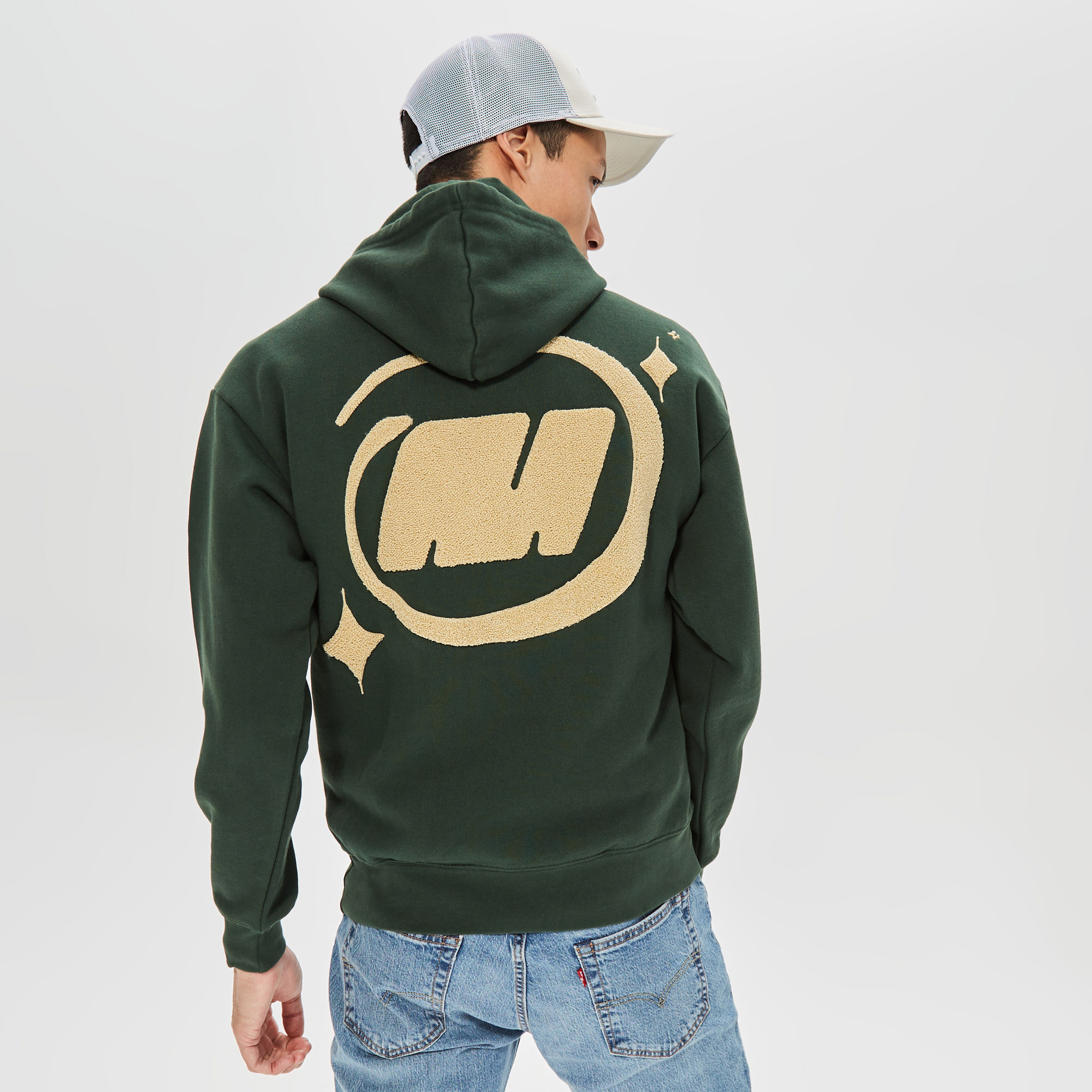 Market Cosmo Erkek Yeşil Hoodie