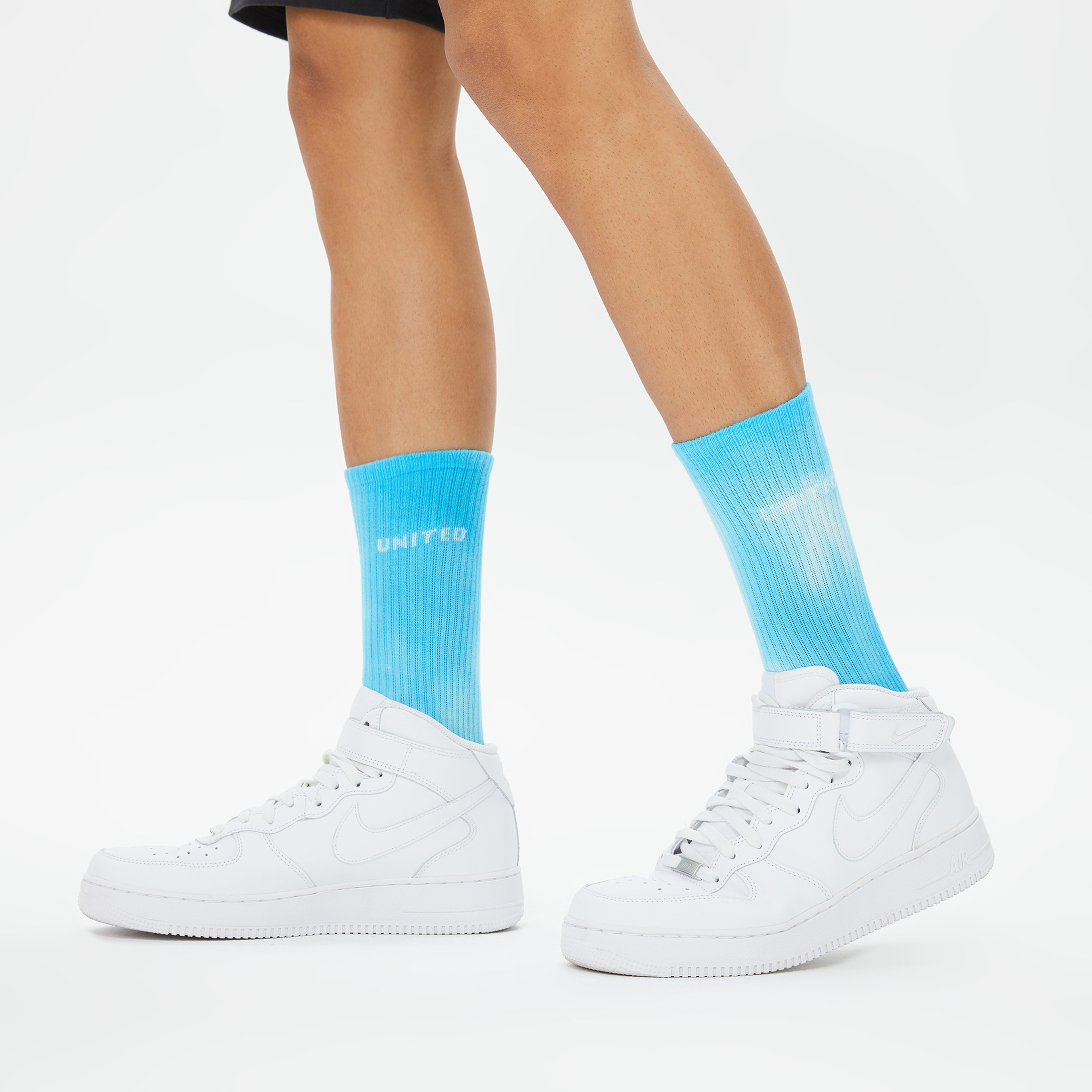 UNITED4 Street  Unisex Mavi/Turuncu 2'li Çorap