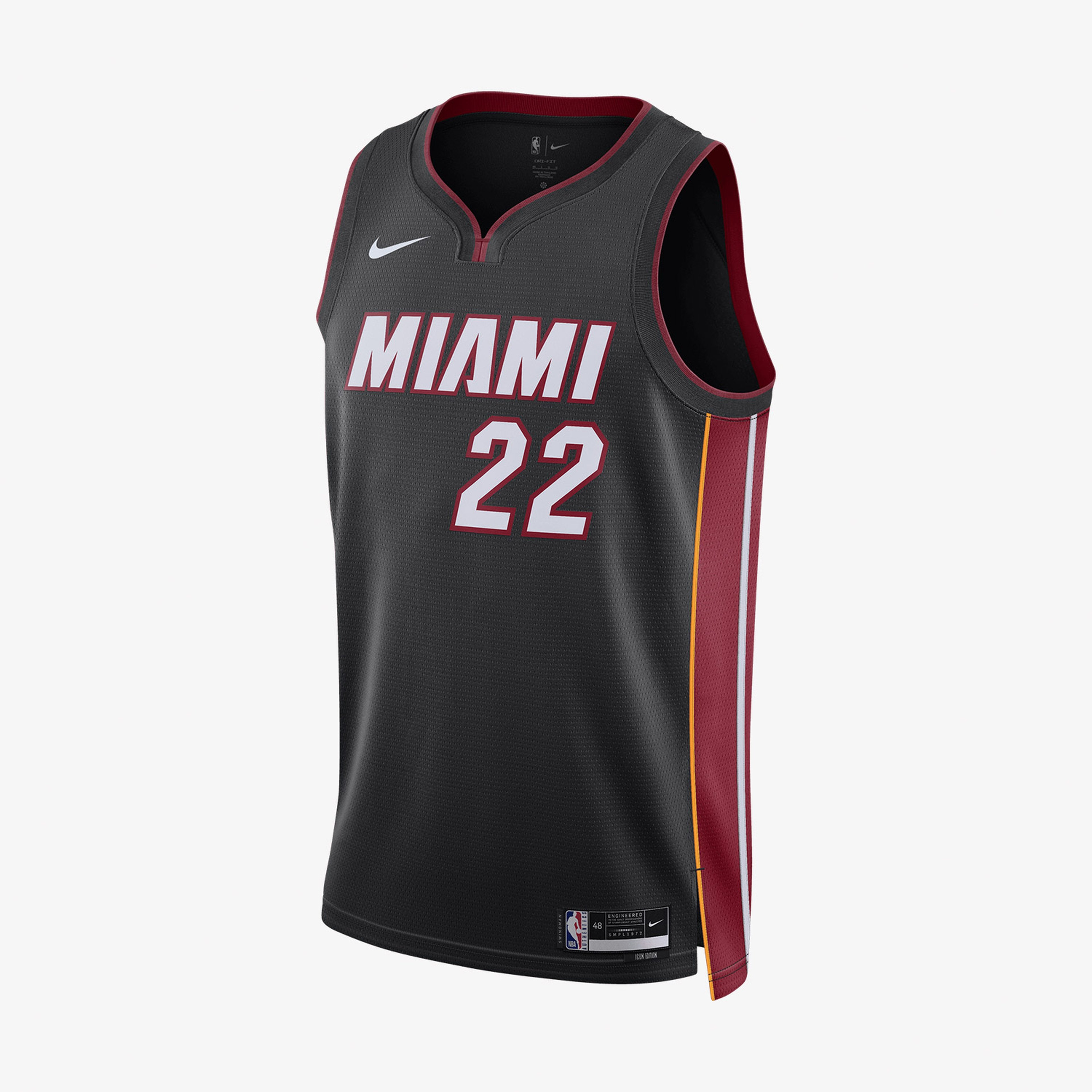 Nike Miami Heat Icon Erkek Siyah Basketbol Forması