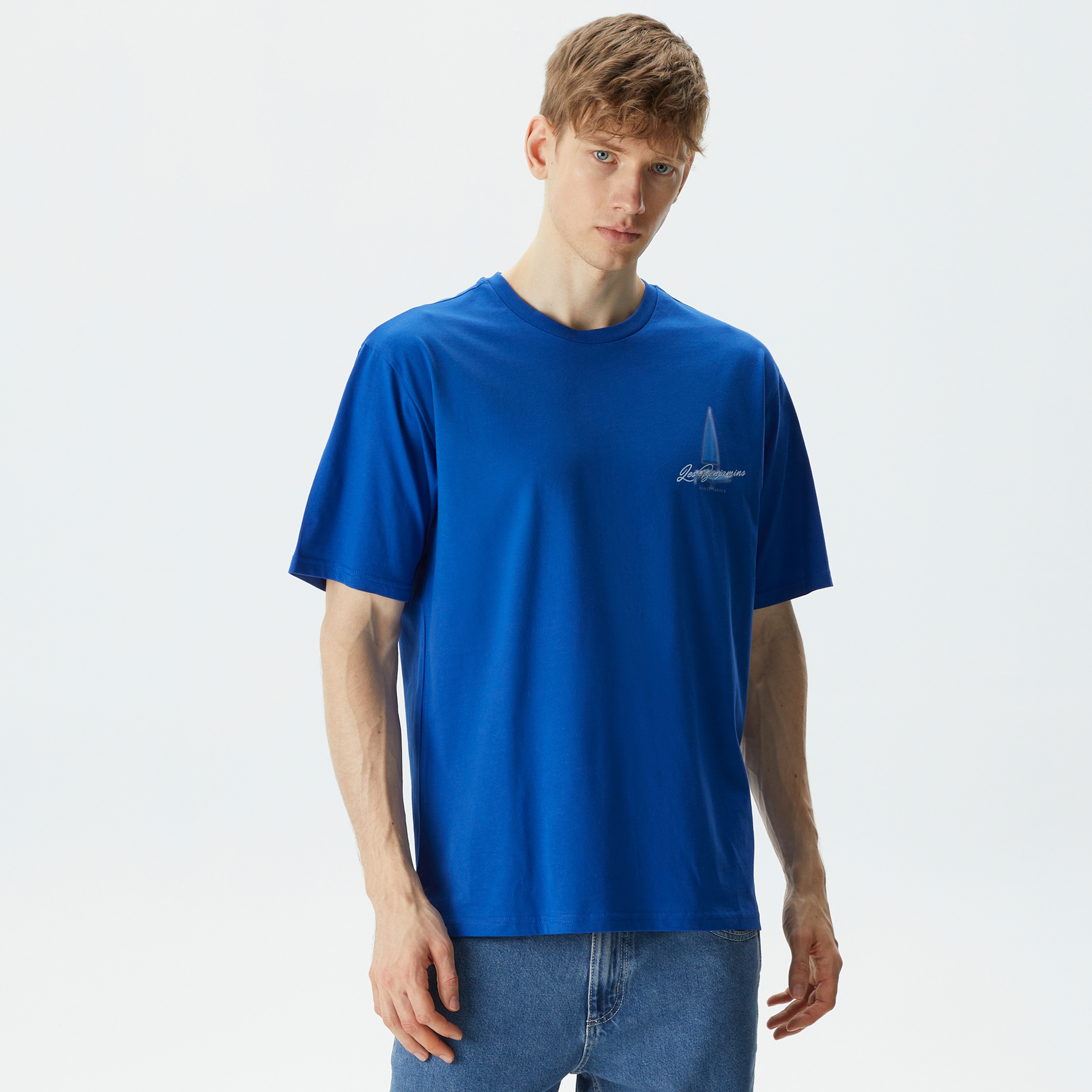 Les Benjamins Kısmet Erkek Mavi T-Shirt