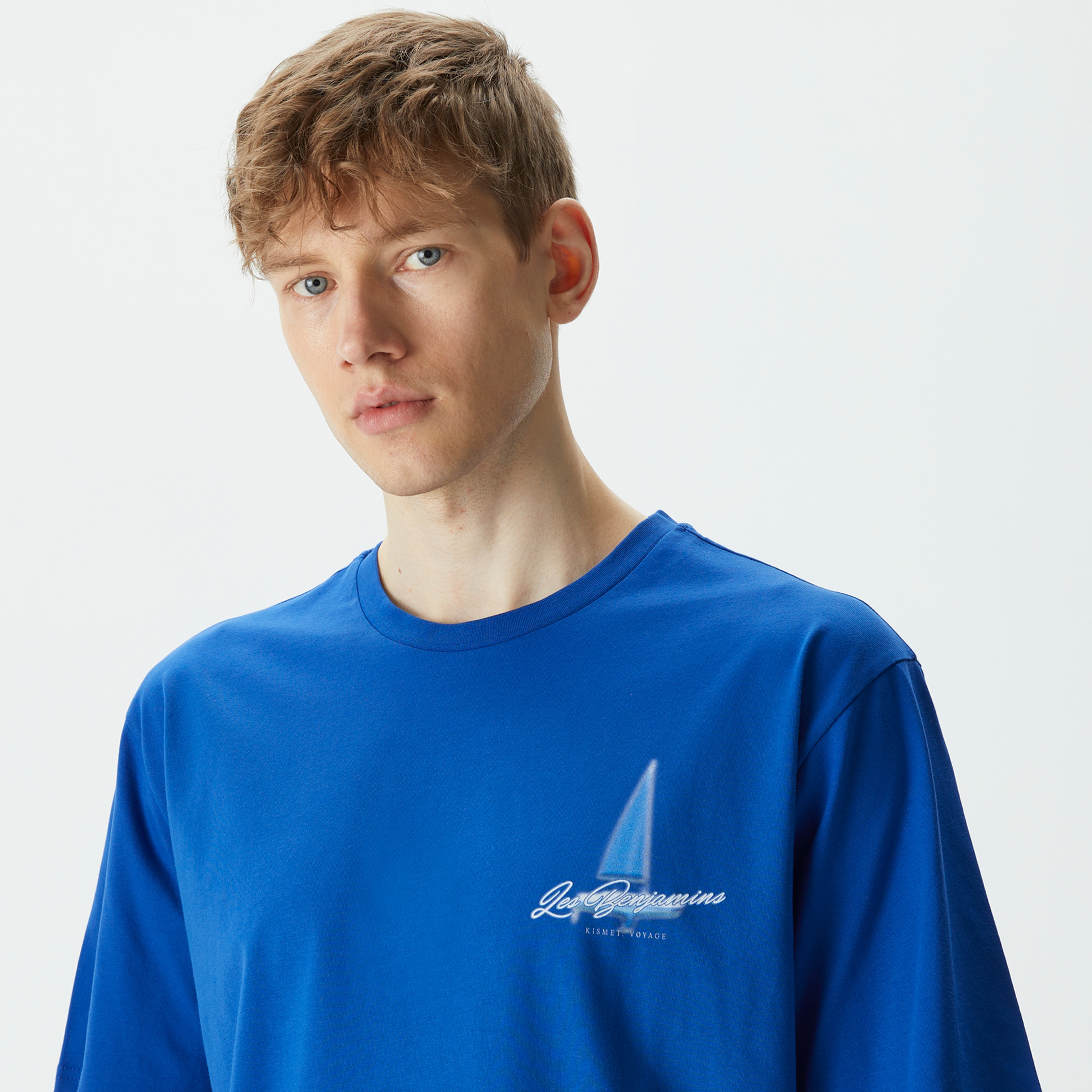 Les Benjamins Kısmet Erkek Mavi T-Shirt