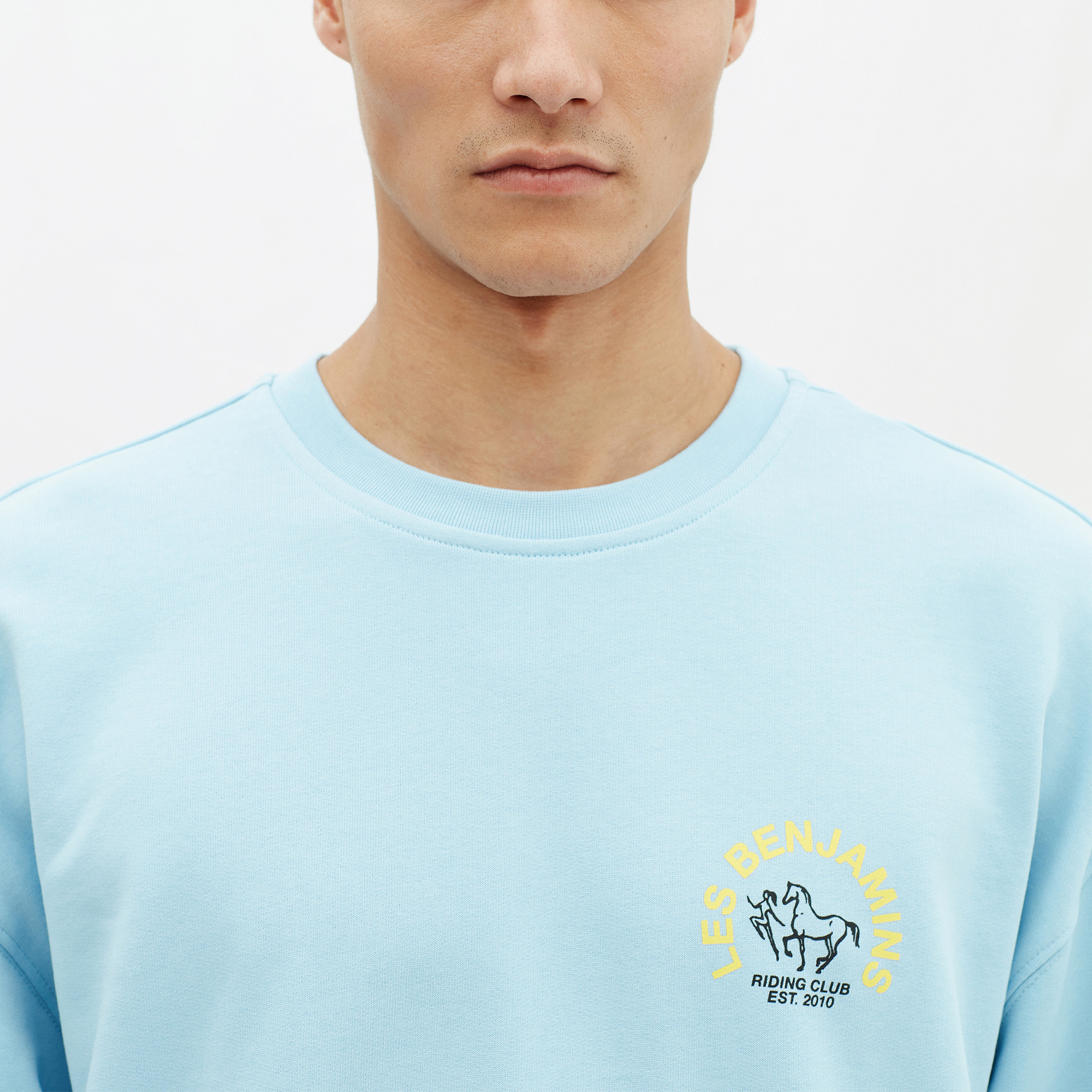 Les Benjamins Wholesale Exclusives Erkek Mavi Sweatshirt