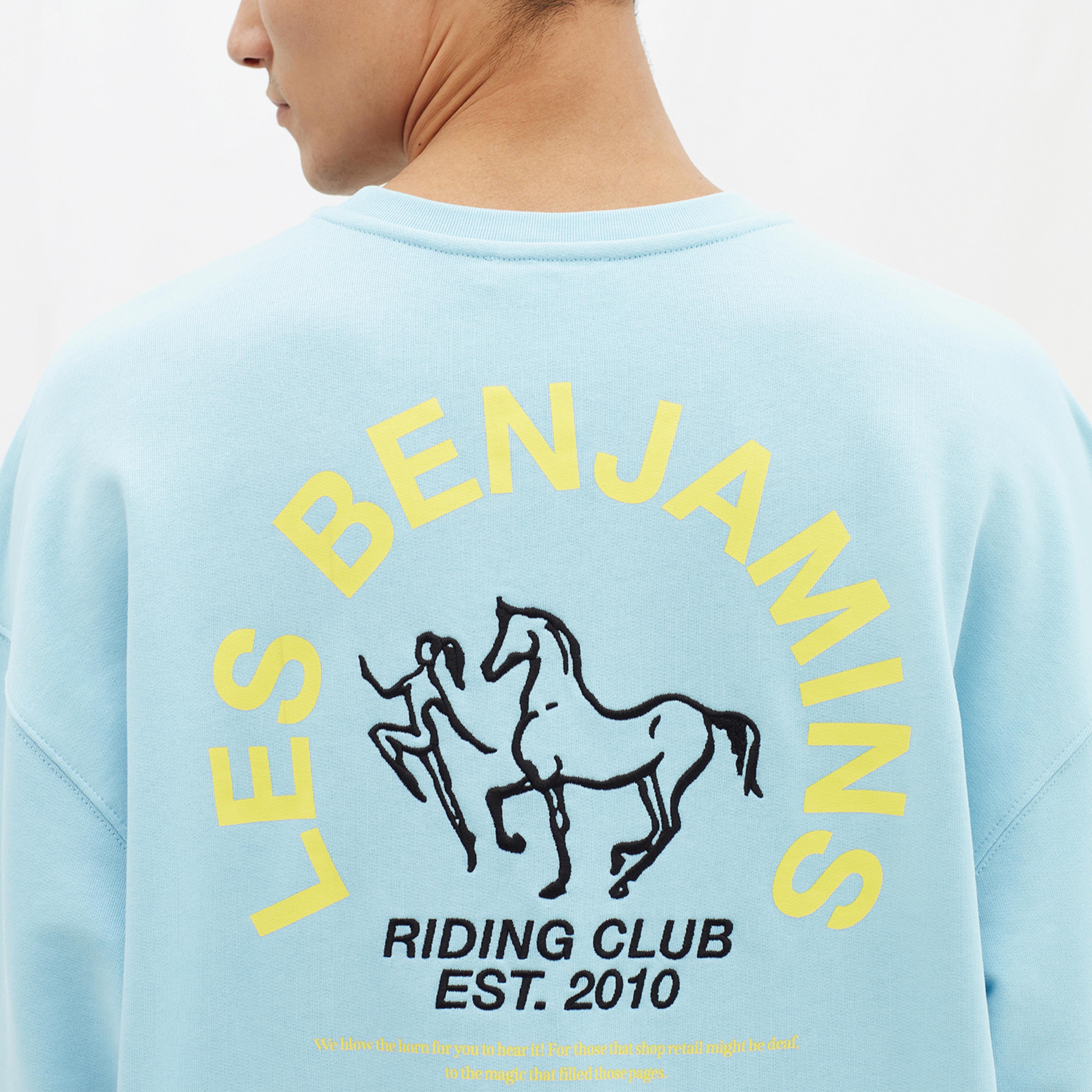 Les Benjamins Wholesale Exclusives Erkek Mavi Sweatshirt
