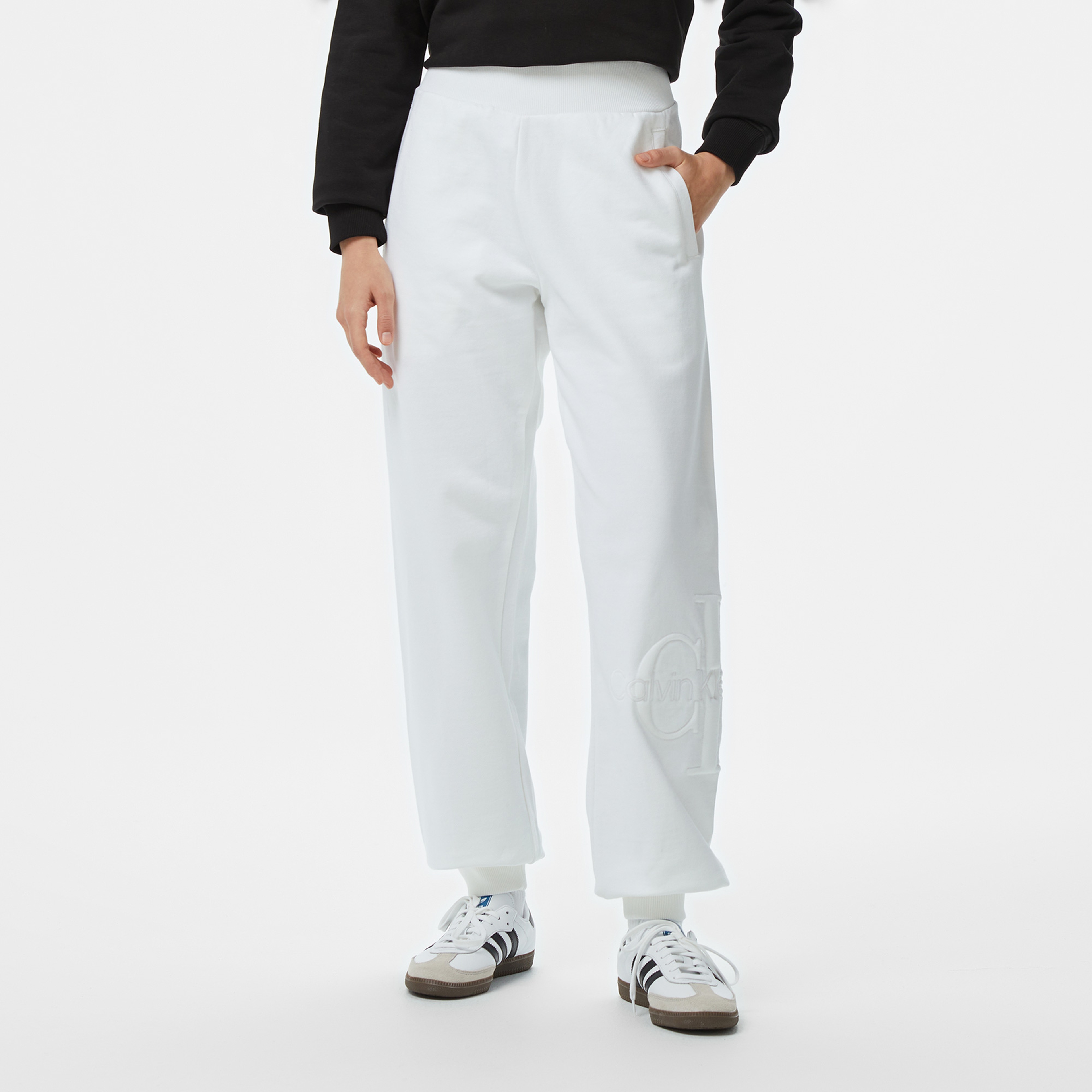 Calvin Klein Kadın Beyaz Eşofman Altı