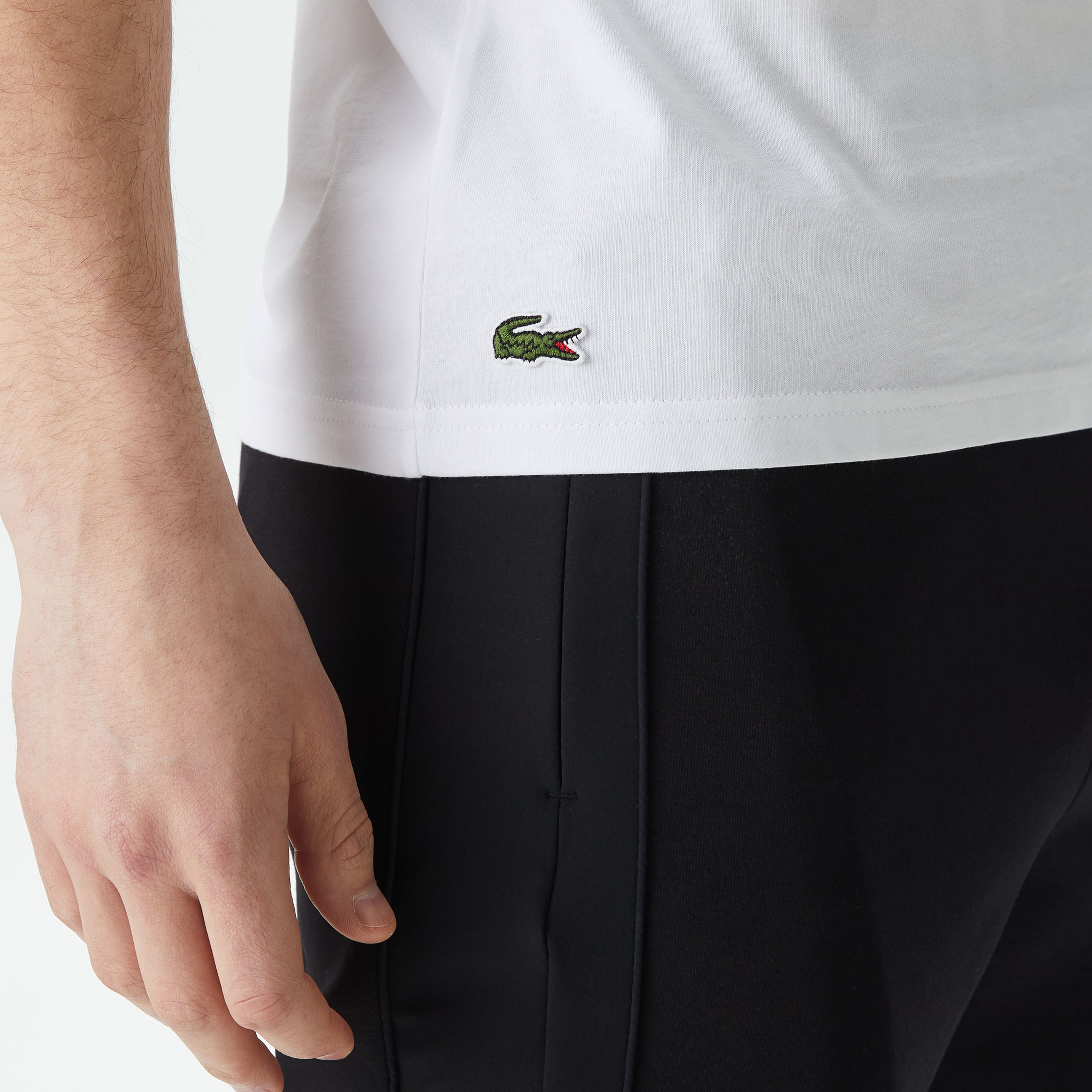 Lacoste Erkek Beyaz T-Shirt