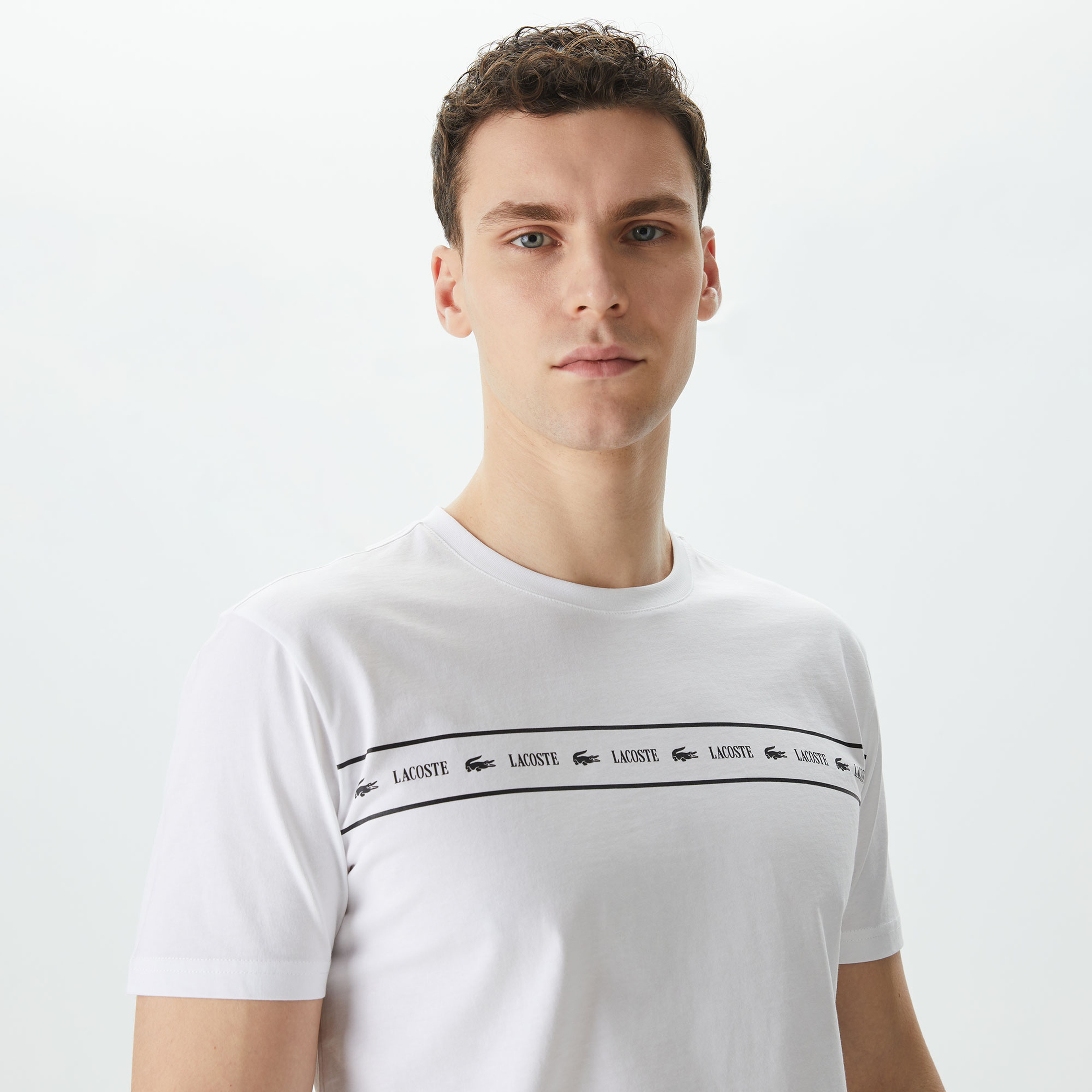 Lacoste Erkek Beyaz T-Shirt