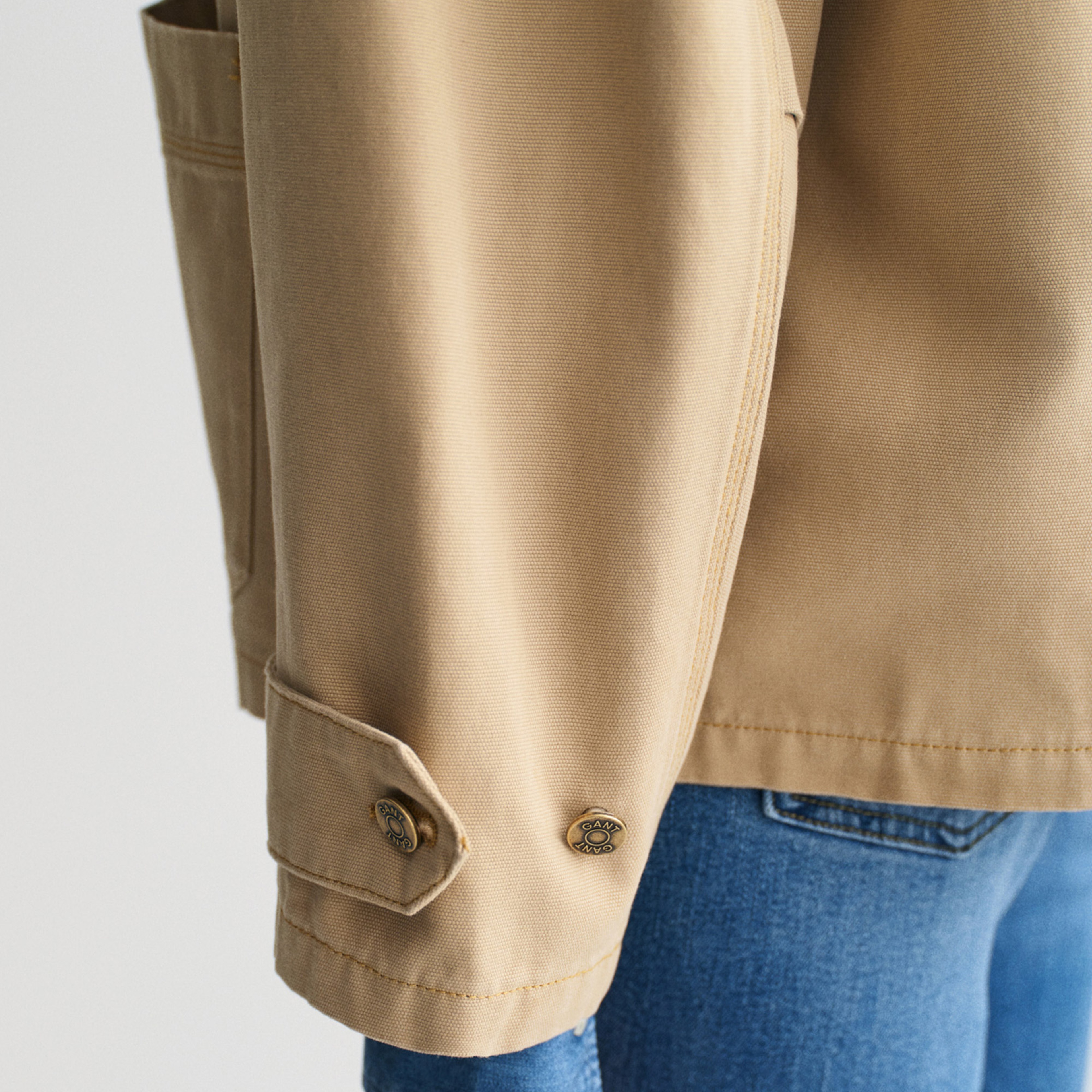 GANT Kadın Bej Relaxed Fit Klasik Yaka Ceket