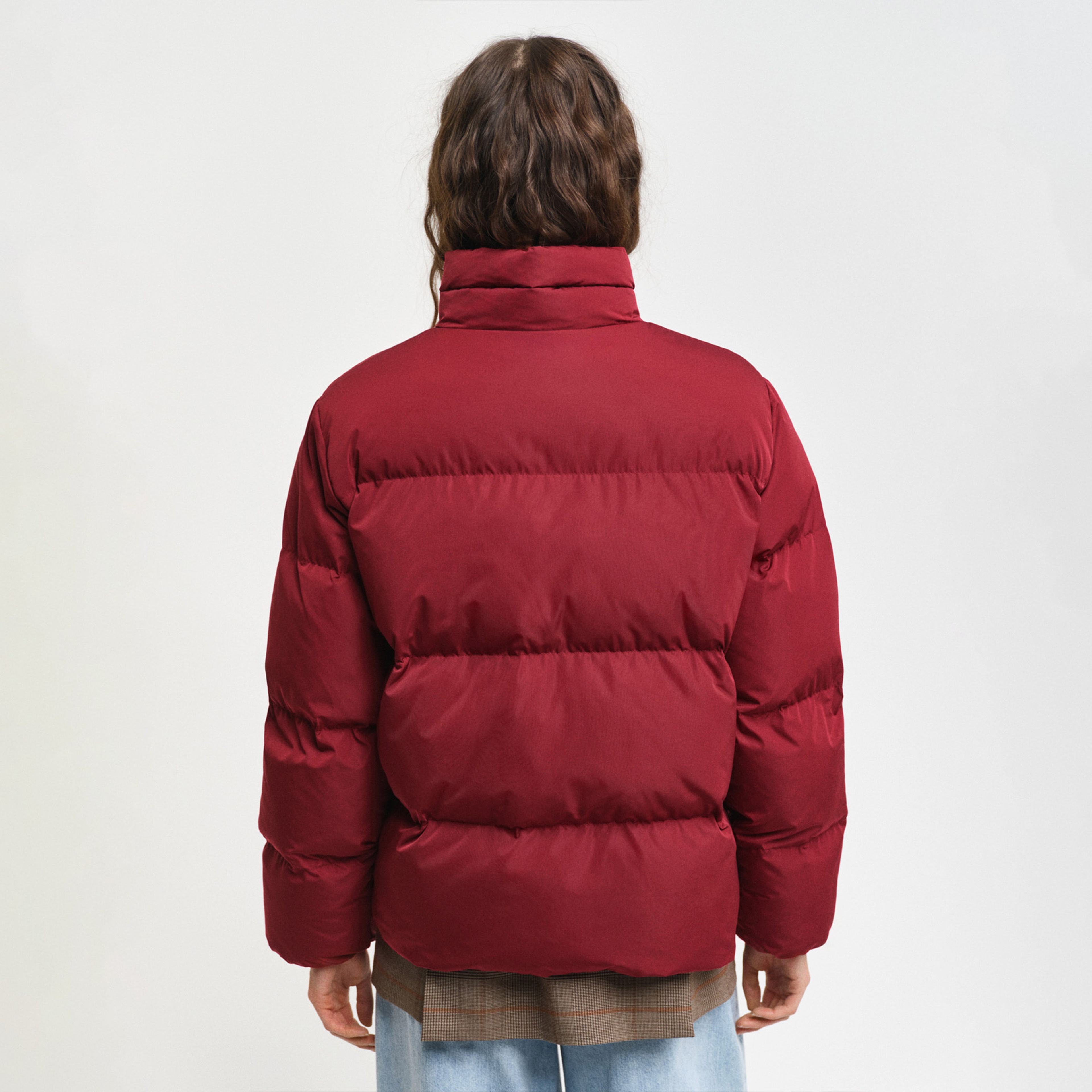 GANT Kadın Kırmızı Dik Yaka Mont