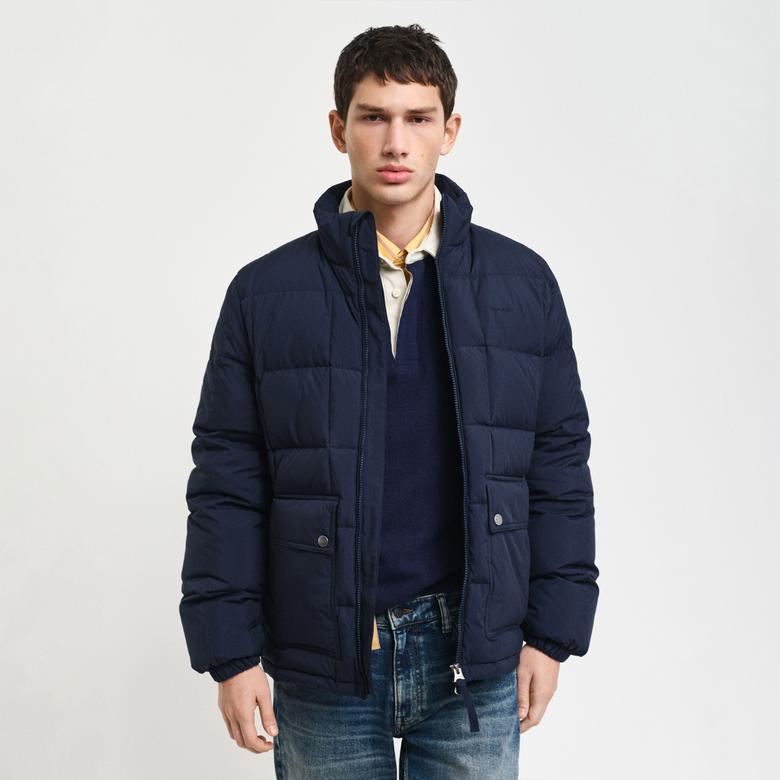 GANT Erkek Lacivert Dik Yaka Mont