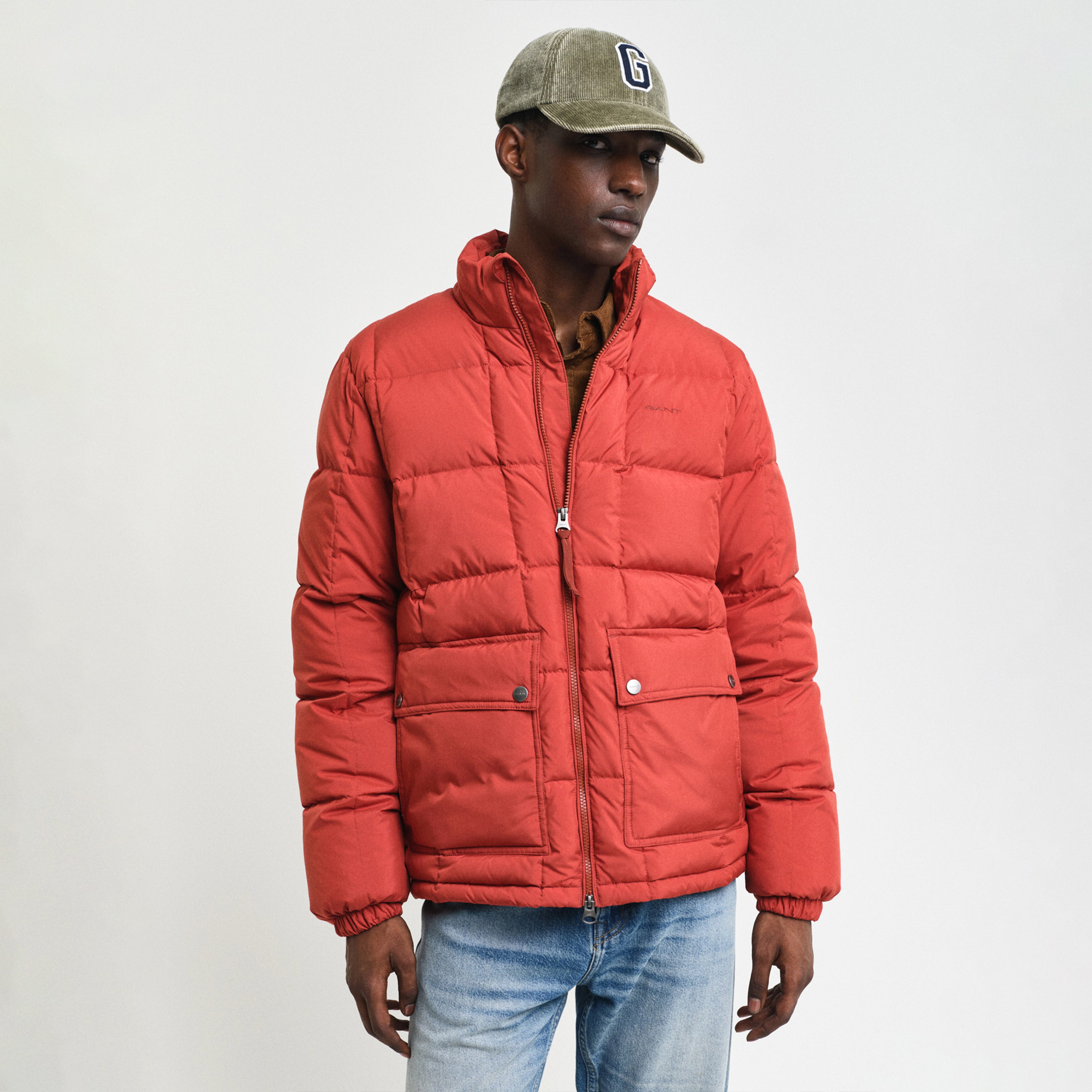 GANT Erkek Kırmızı Dik Yaka Mont