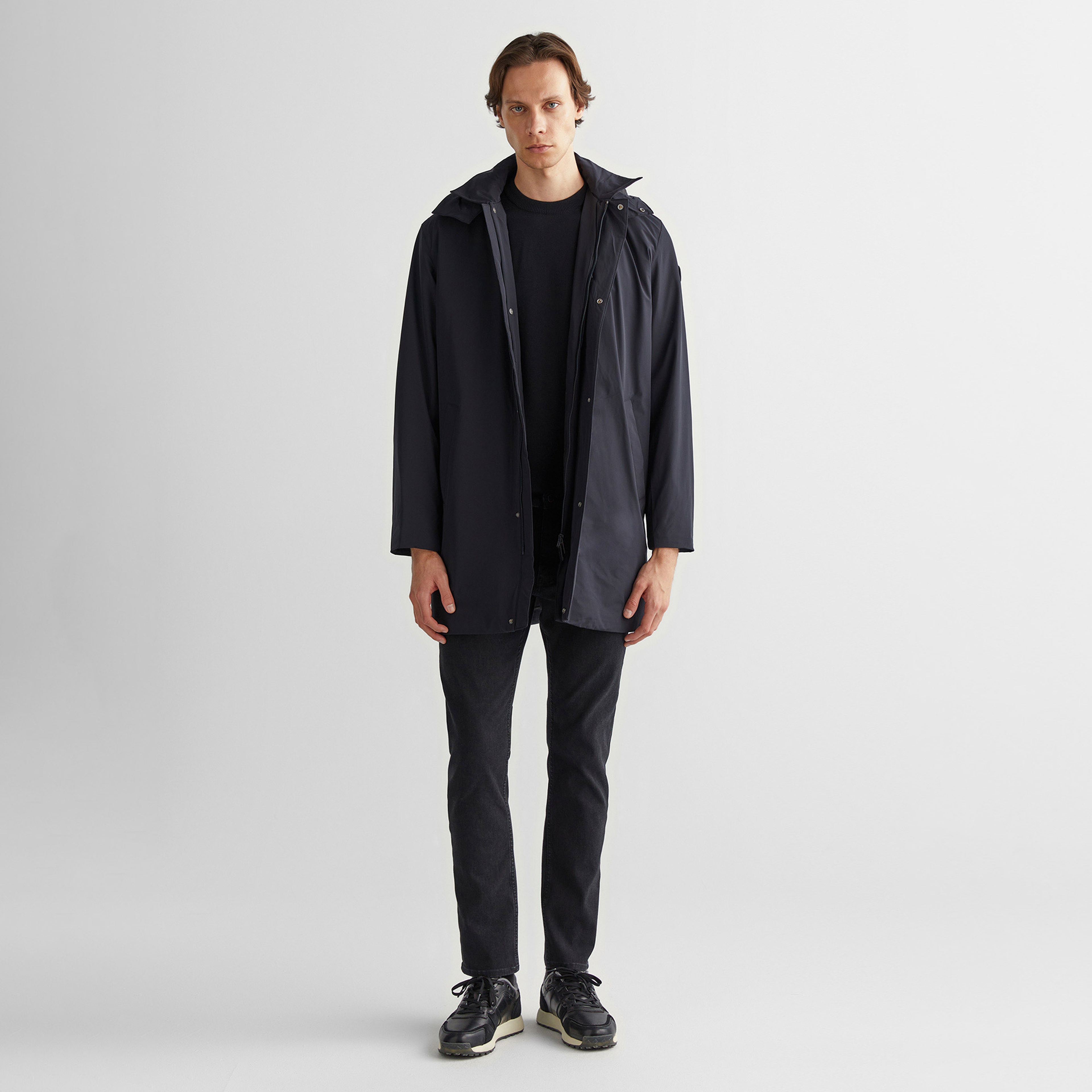 Gant Erkek Siyah Kapüşonlu Mont