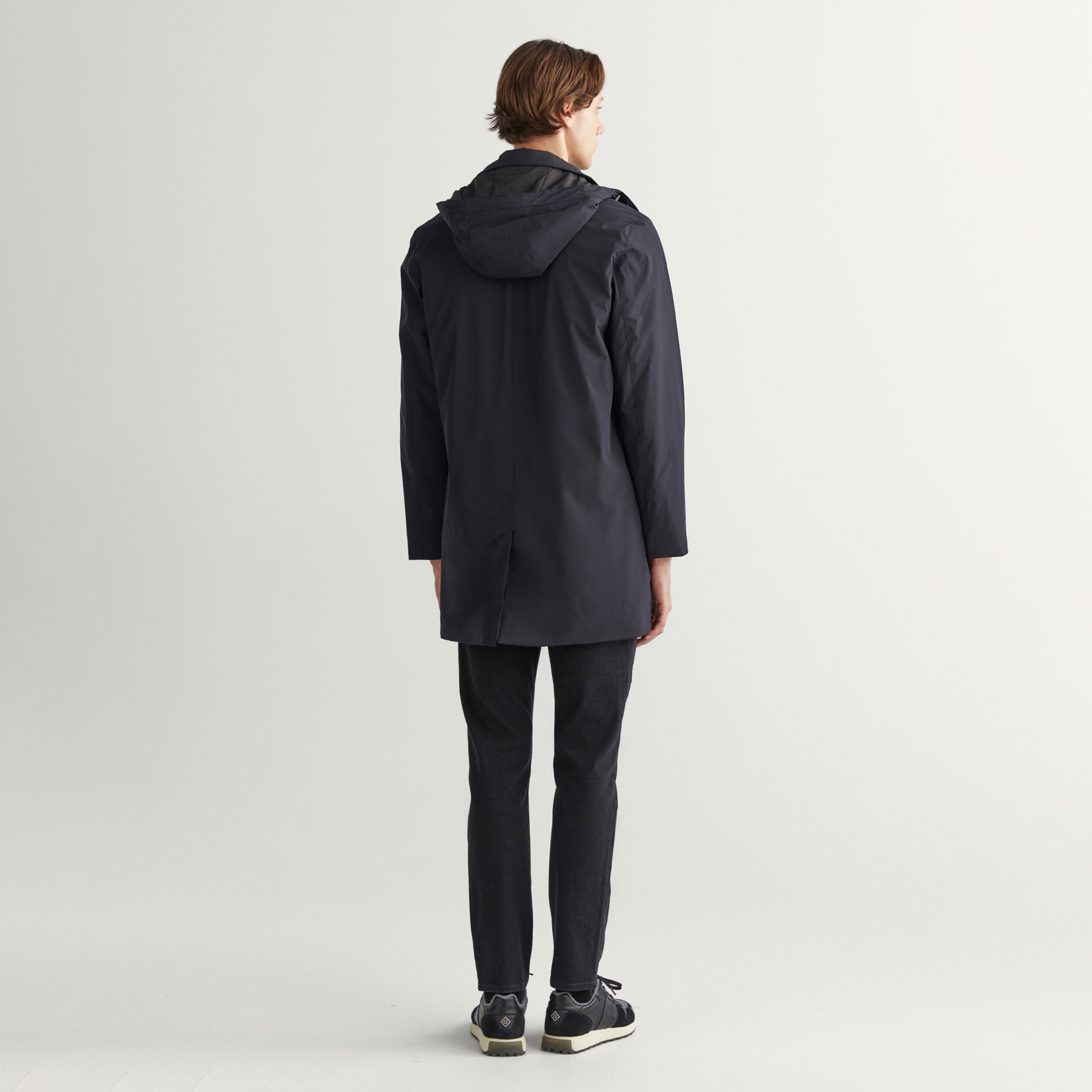 Gant Erkek Siyah Kapüşonlu Mont