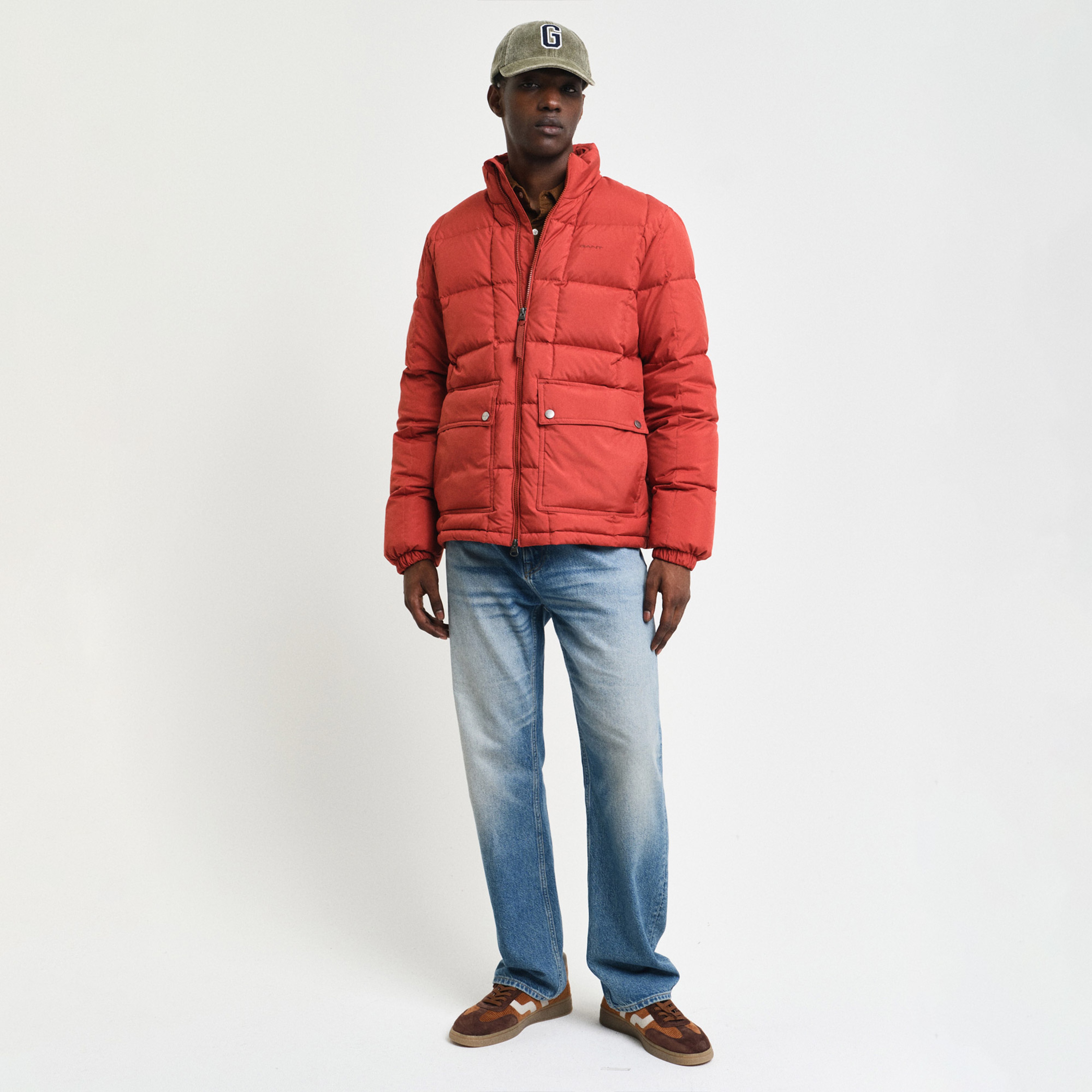 GANT Erkek Kırmızı Dik Yaka Mont