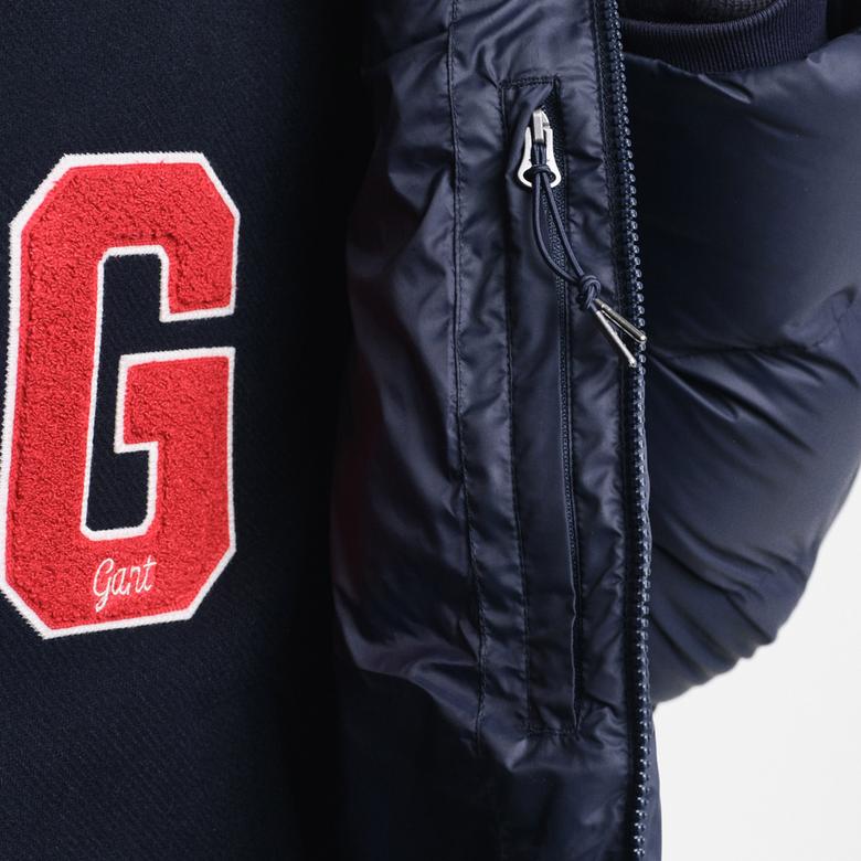 GANT Erkek Lacivert Kapüşonlu Mont