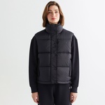 GANT Kadın Siyah Relaxed Fit Fermuarlı Logolu Yelek