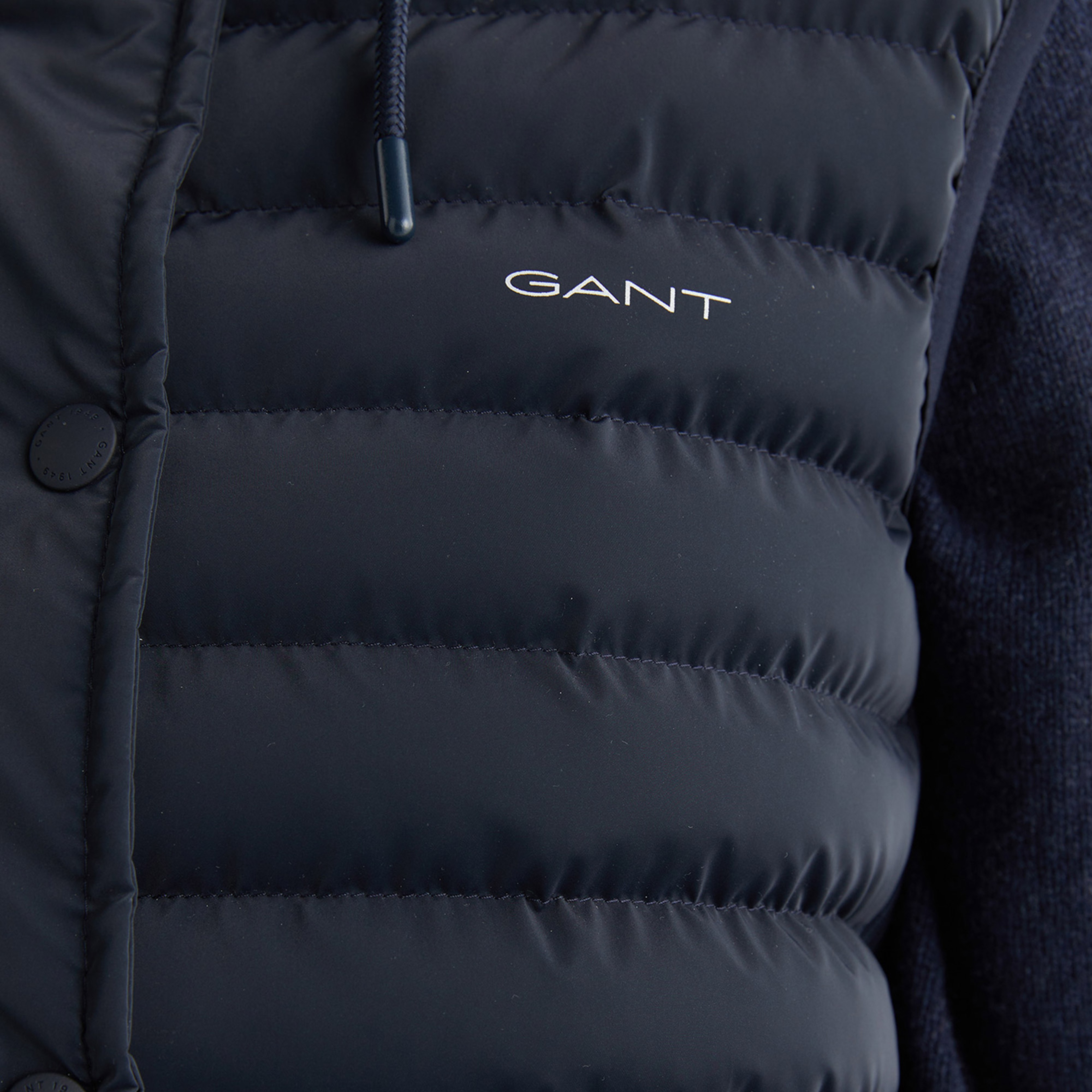 GANT Kadın Lacivert Kapüşonlu Kapitone Yelek