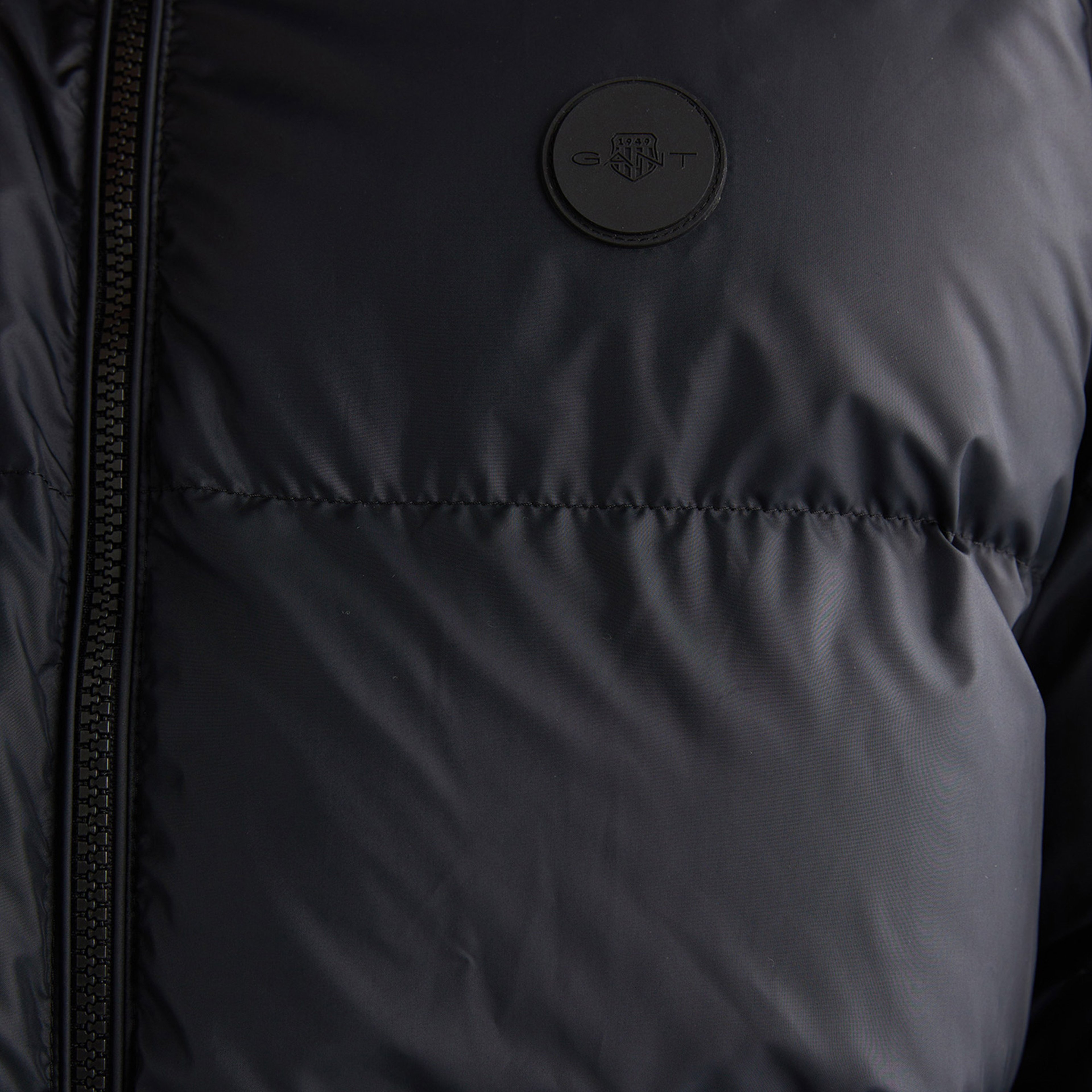 GANT Erkek Siyah Kapüşonlu Mont