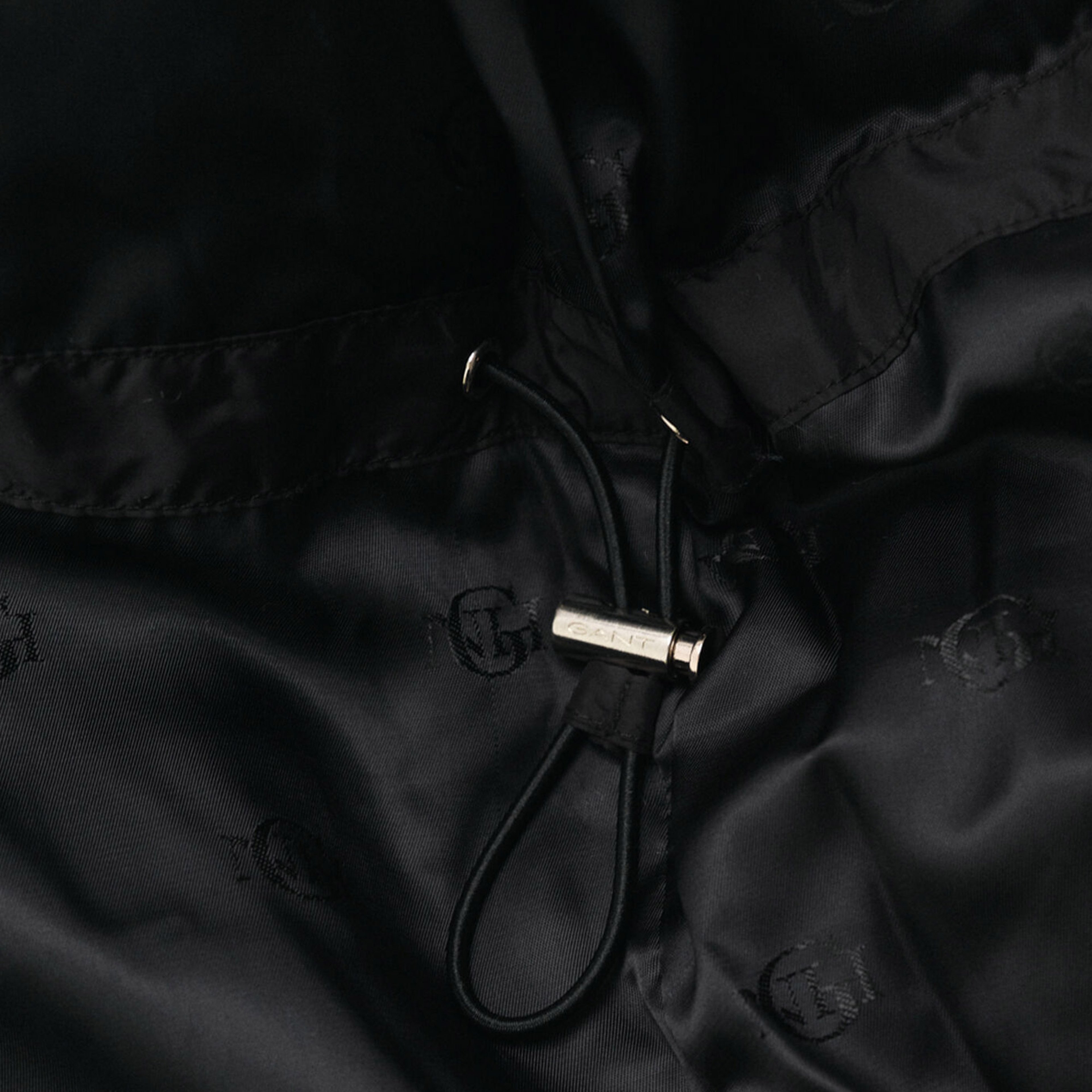 GANT Kadın Siyah Relaxed Fit Kapüşonlu Mont