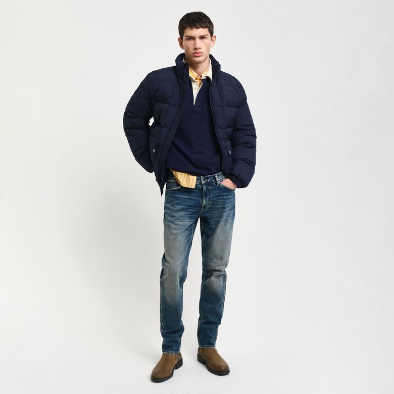 GANT Erkek Lacivert Dik Yaka Mont