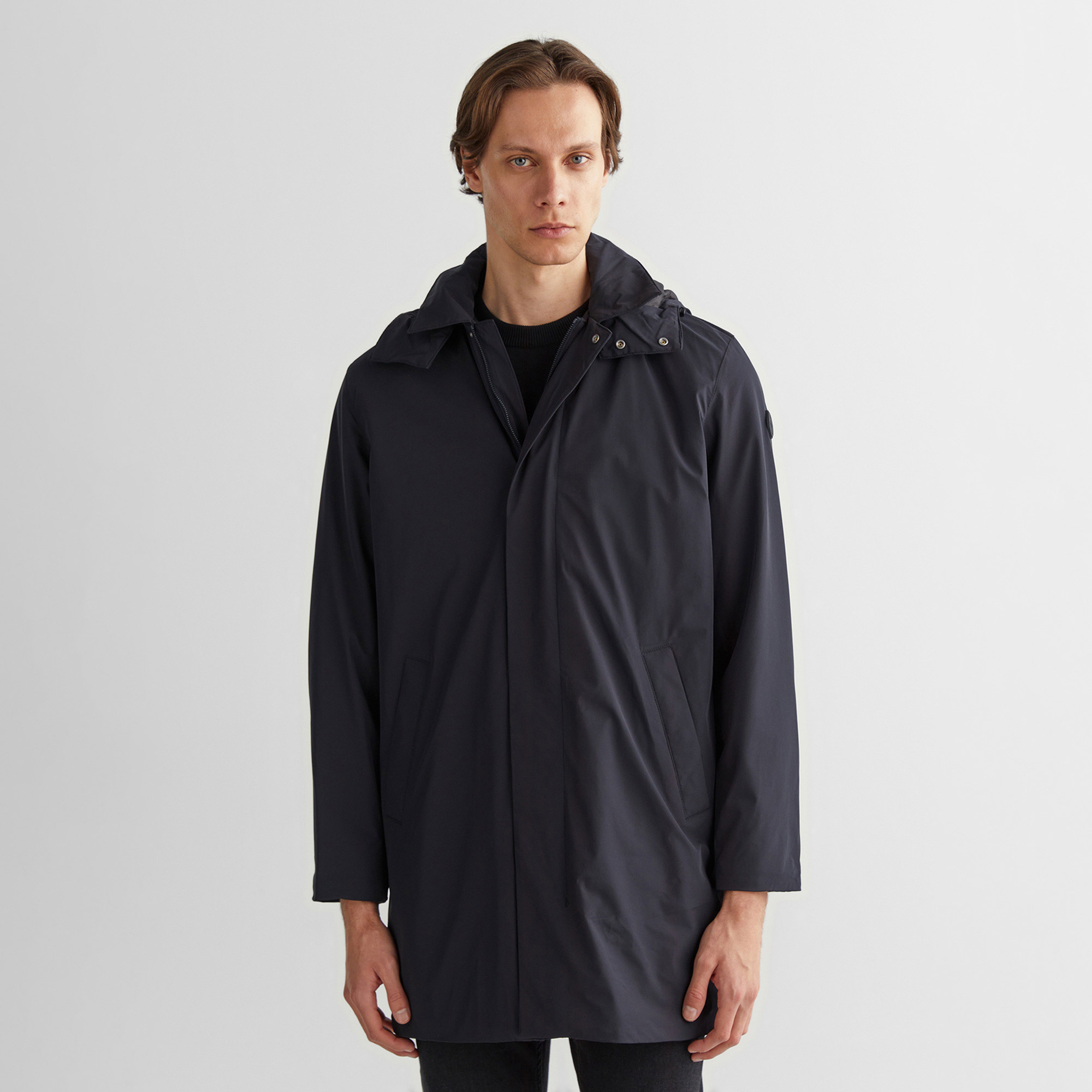 Gant Erkek Siyah Kapüşonlu Mont