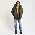 Gant Erkek Yeşil Kapüşonlu Kaz Tüyü Mont