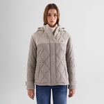 GANT Kadın Bej Kapüşonlu Kapitone Mont