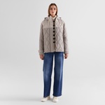 GANT Kadın Bej Kapüşonlu Kapitone Mont