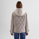 GANT Kadın Bej Kapüşonlu Kapitone Mont