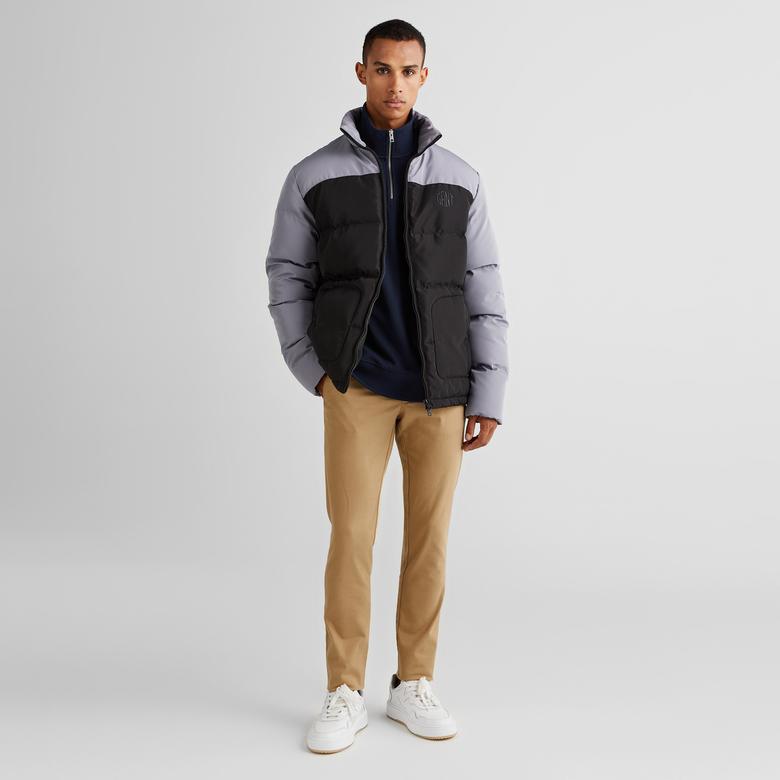 GANT Erkek Siyah Dik Yaka Logolu Mont