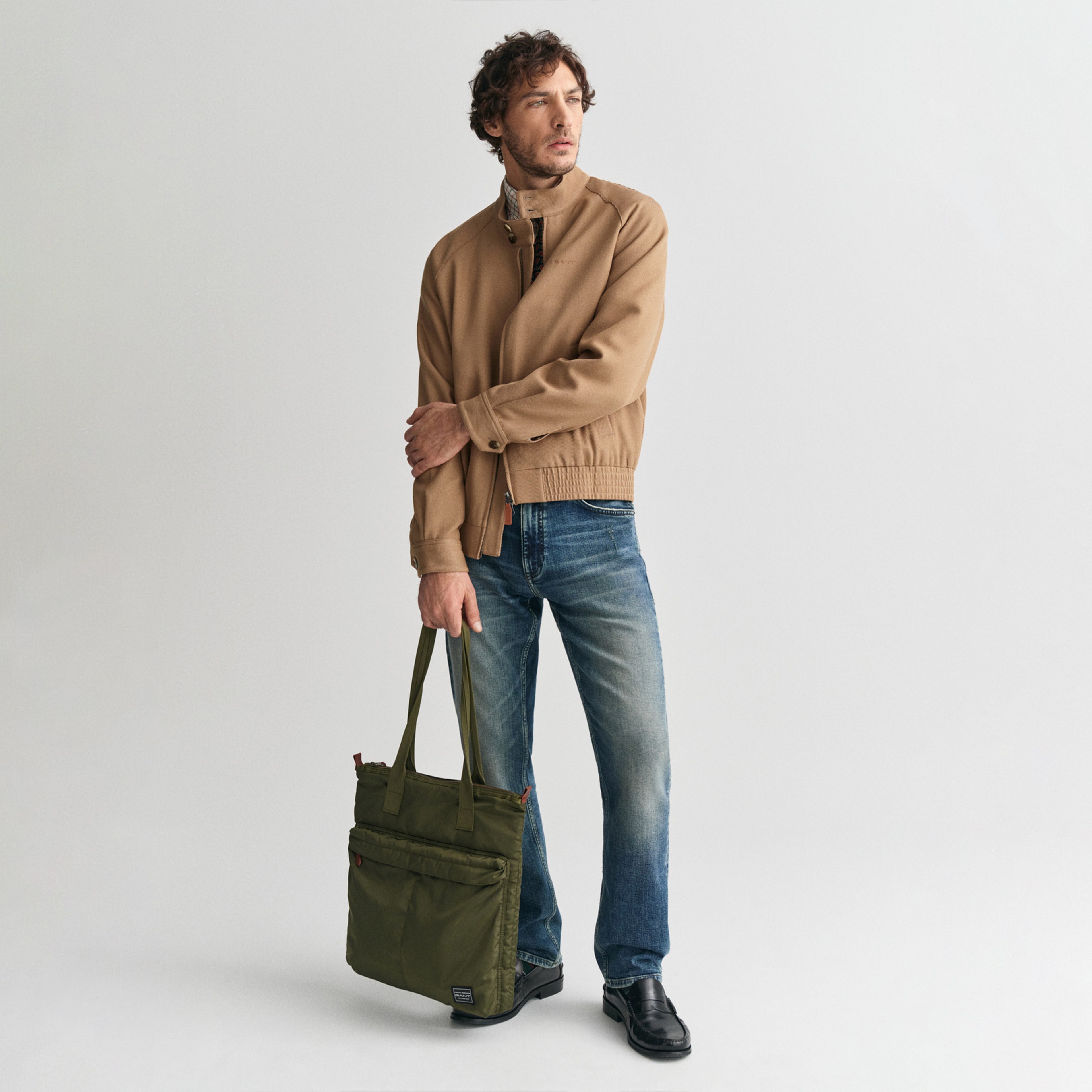 GANT Erkek Kahverengi Dik Yaka Ceket