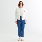 GANT Kadın Krem Hakim Yaka Logolu Bomber Ceket