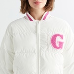 GANT Kadın Krem Hakim Yaka Logolu Bomber Ceket