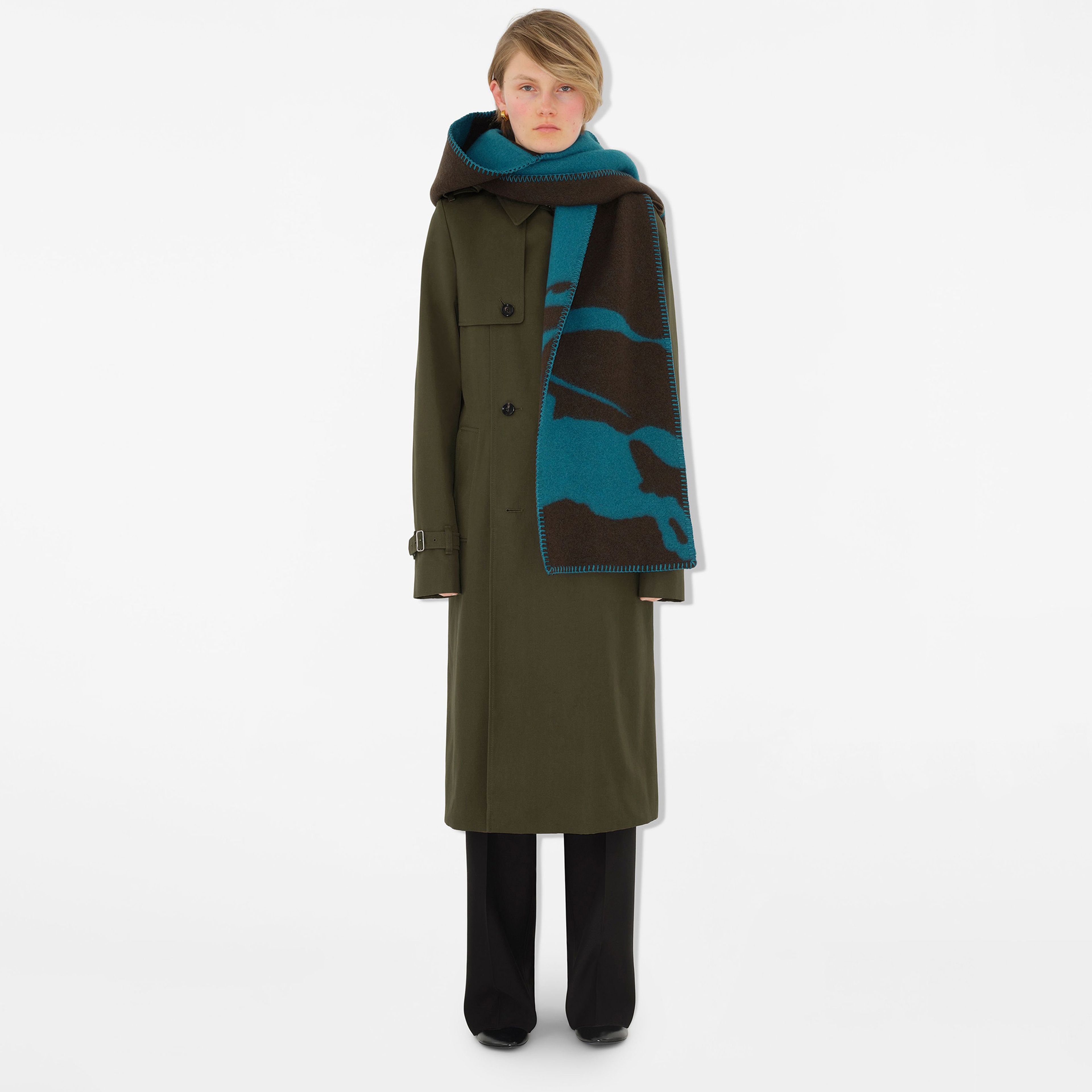 Burberry Kadın Mavi Atkı