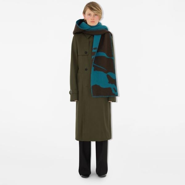 Burberry Kadın Mavi Atkı