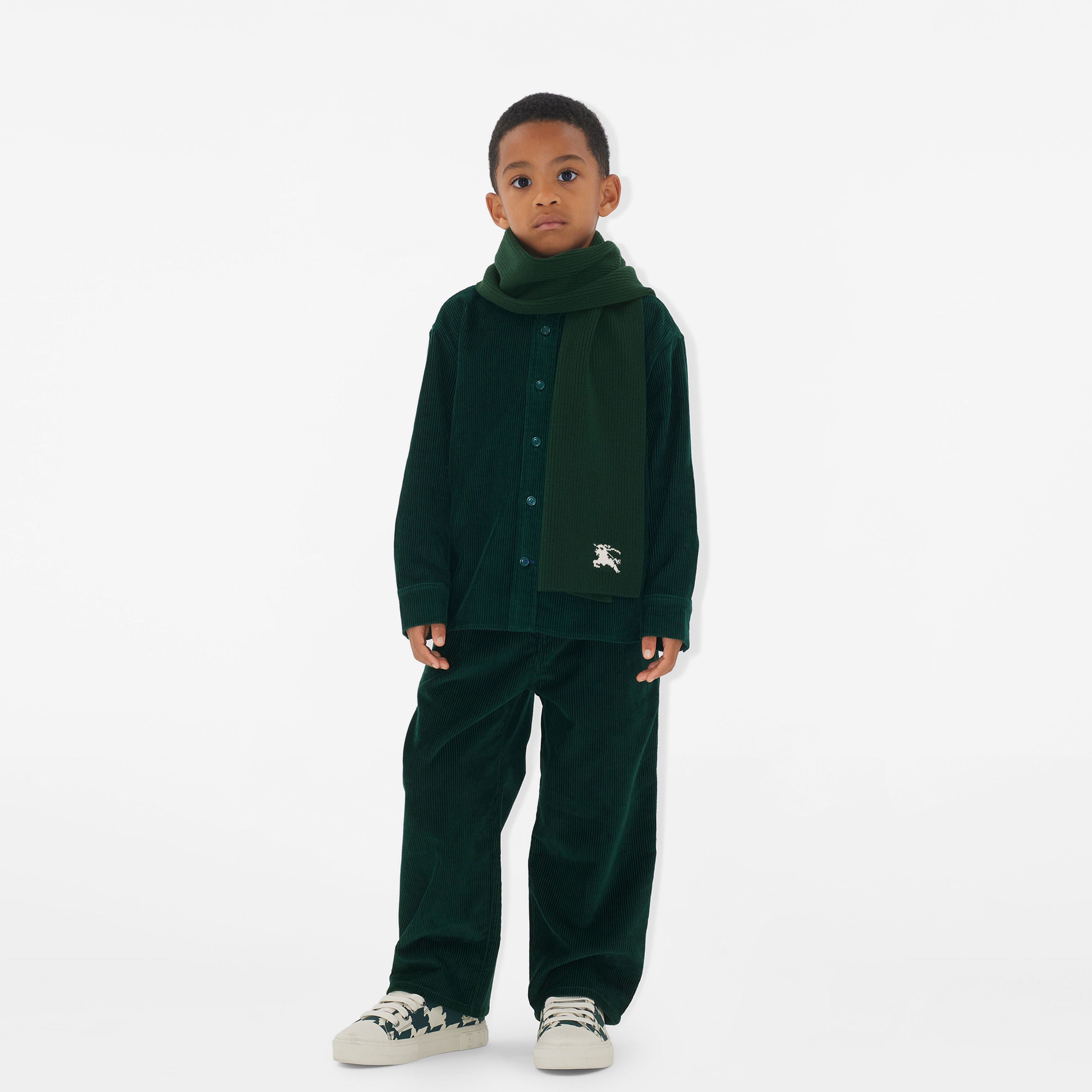 Burberry Çocuk Haki Atkı