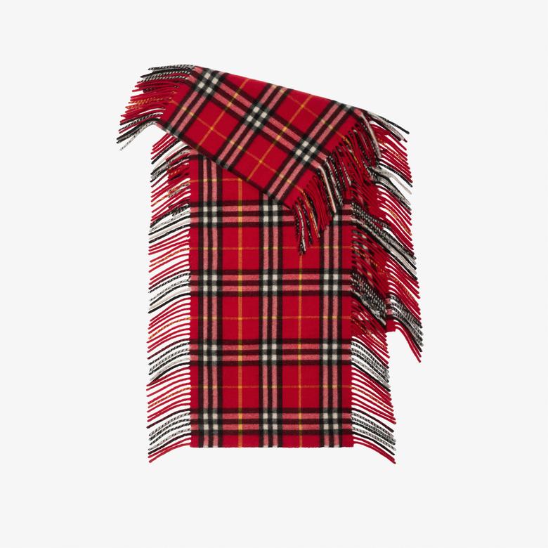 Burberry Kadın Bordo Atkı