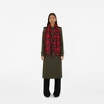 Burberry Kadın Bordo Atkı