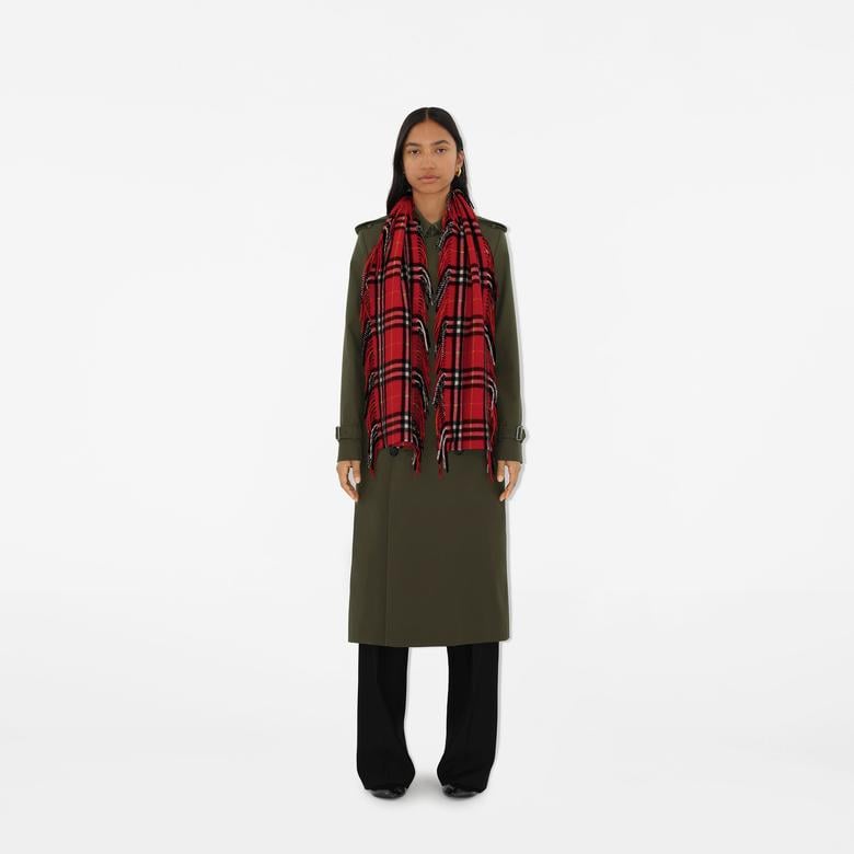 Burberry Kadın Bordo Atkı