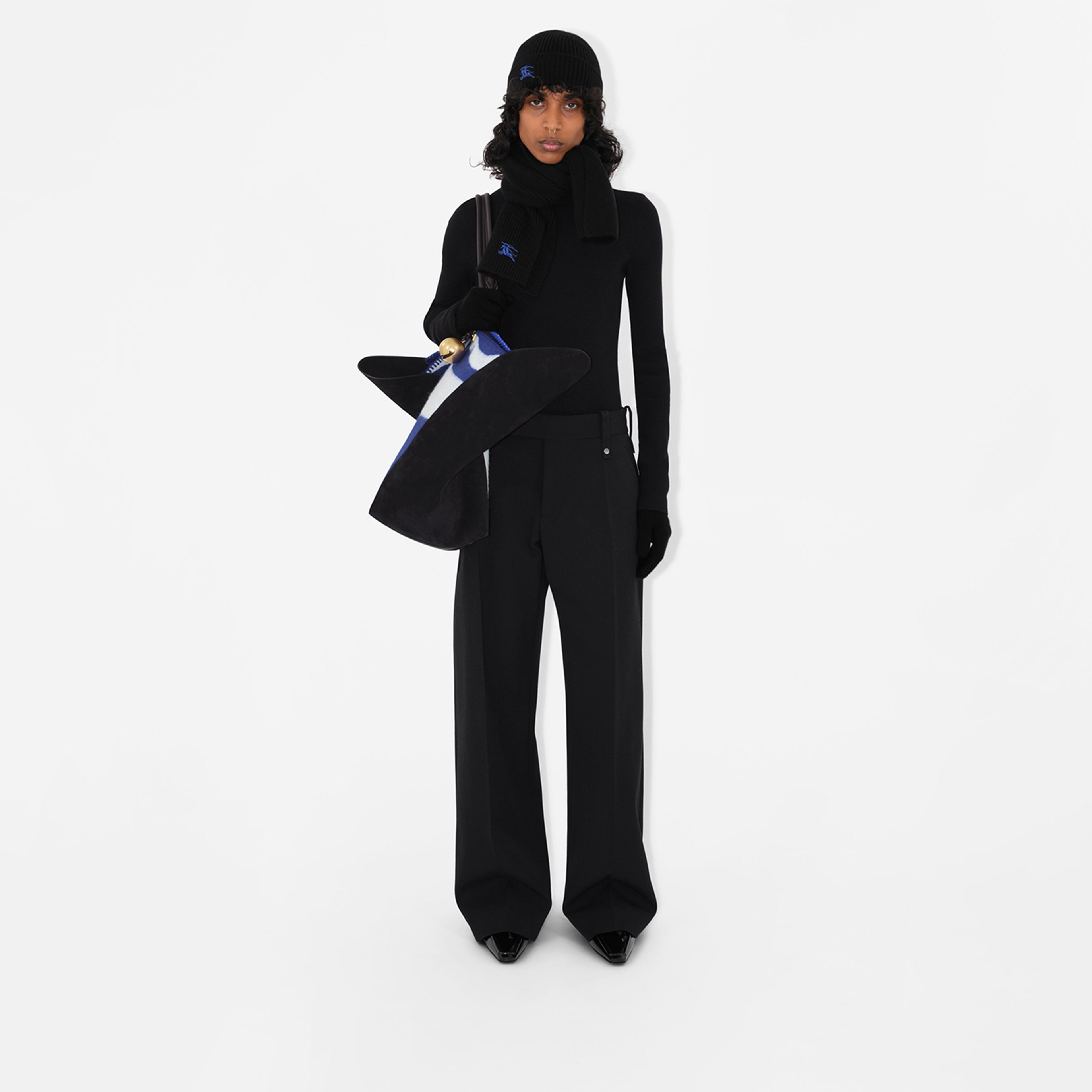 Burberry Erkek Siyah Bere
