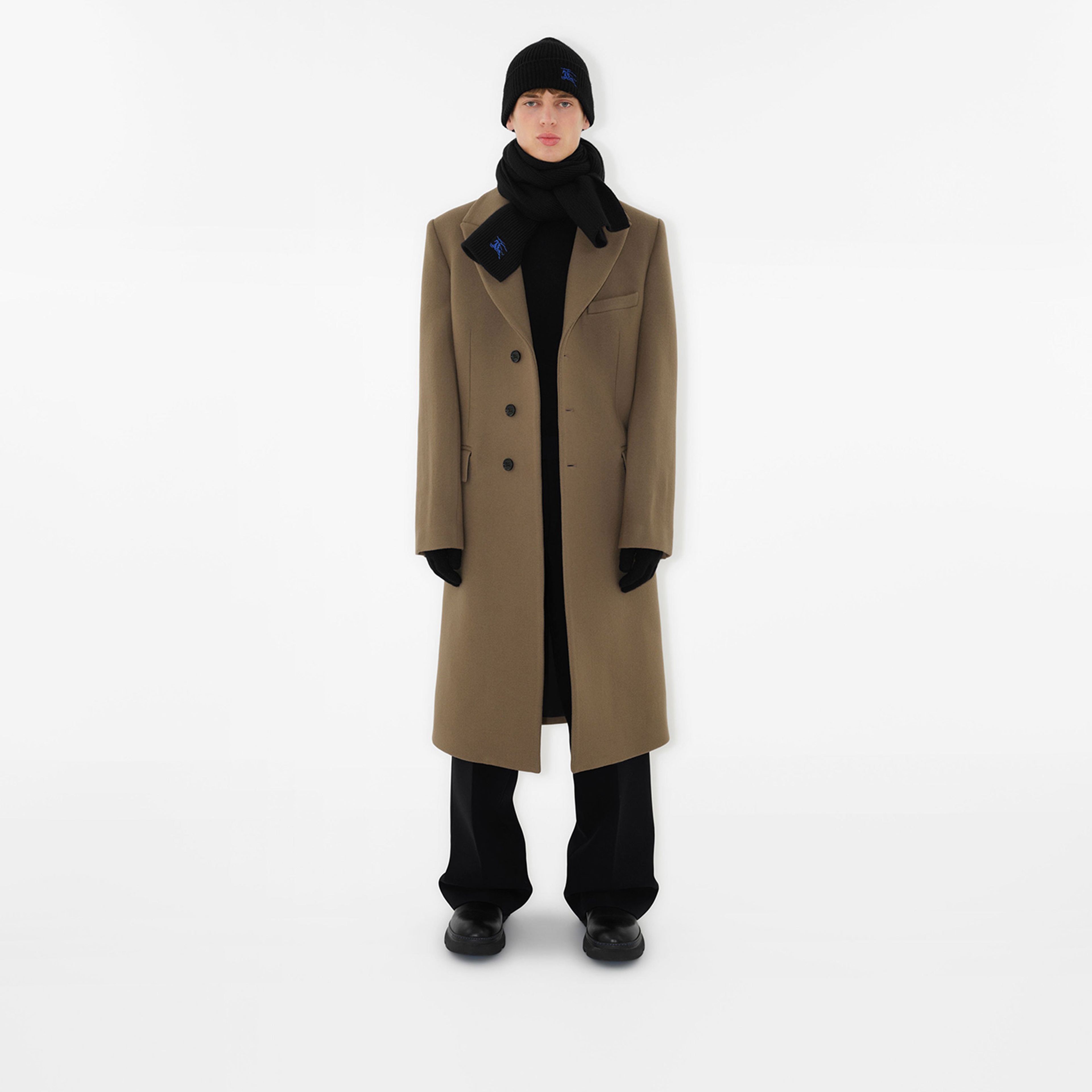 Burberry Leather Creeper Chelsea Erkek Siyah Bot