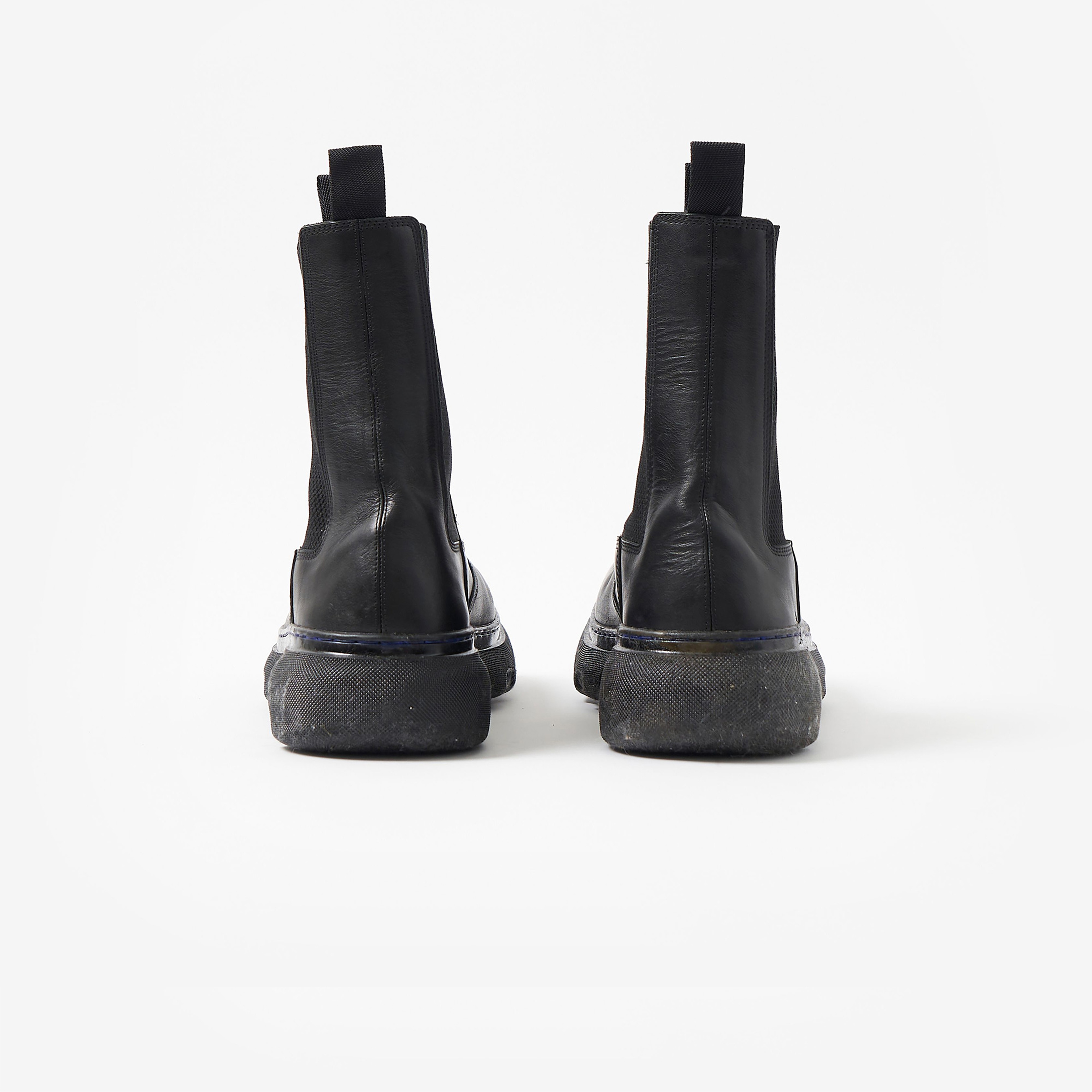 Burberry Leather Creeper Chelsea Erkek Siyah Bot