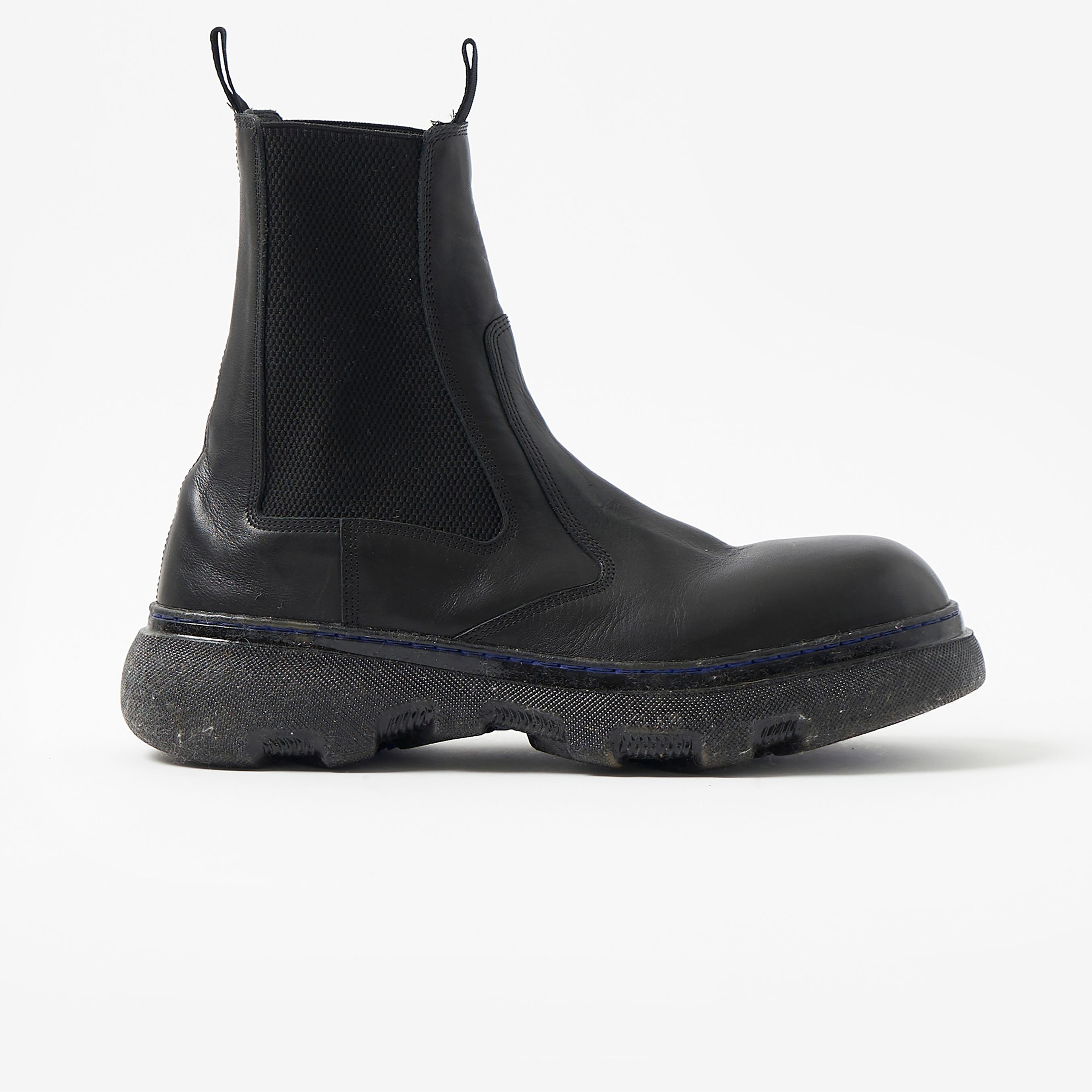 Burberry Leather Creeper Chelsea Erkek Siyah Bot