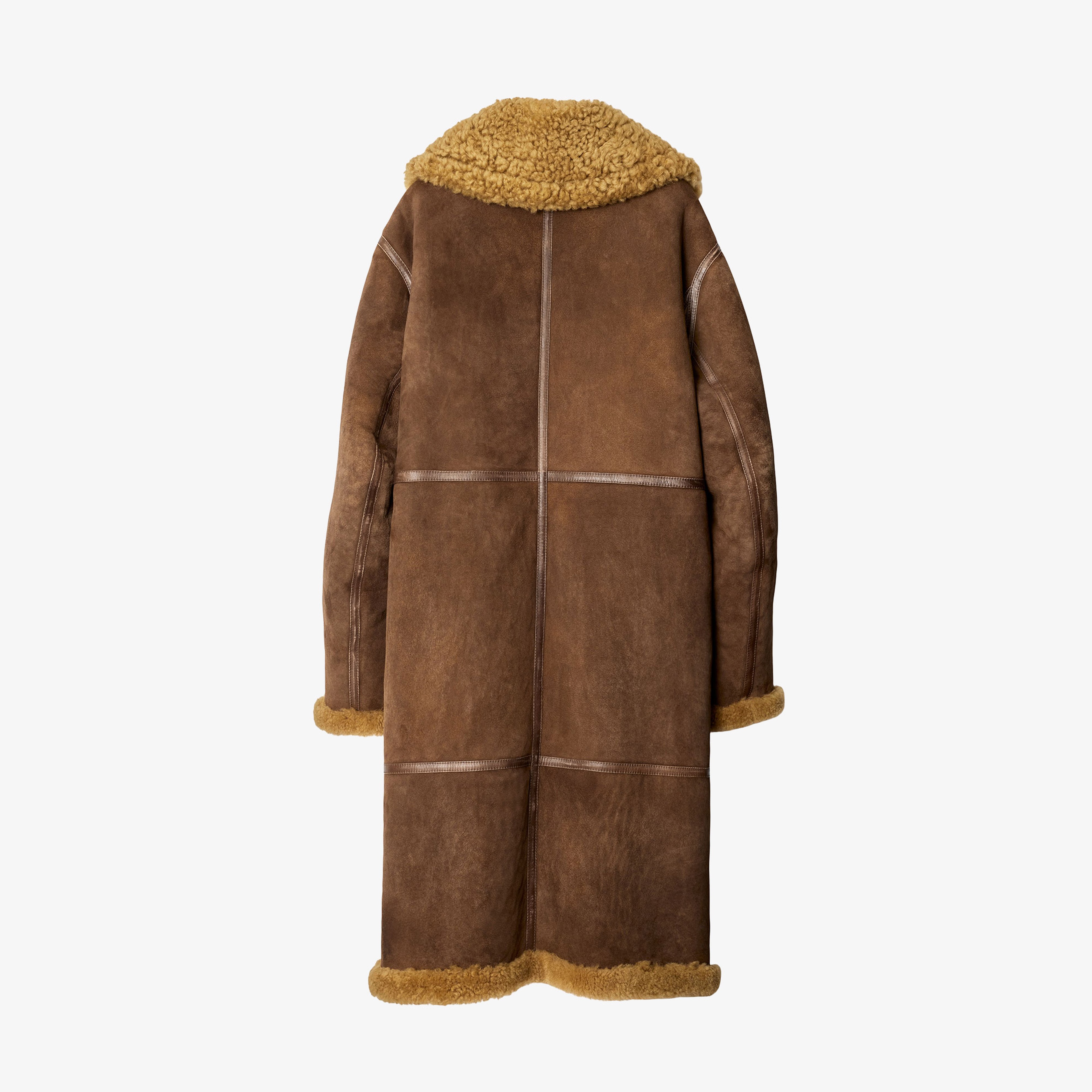 Burberry Kadın Yeşil Deri Mont