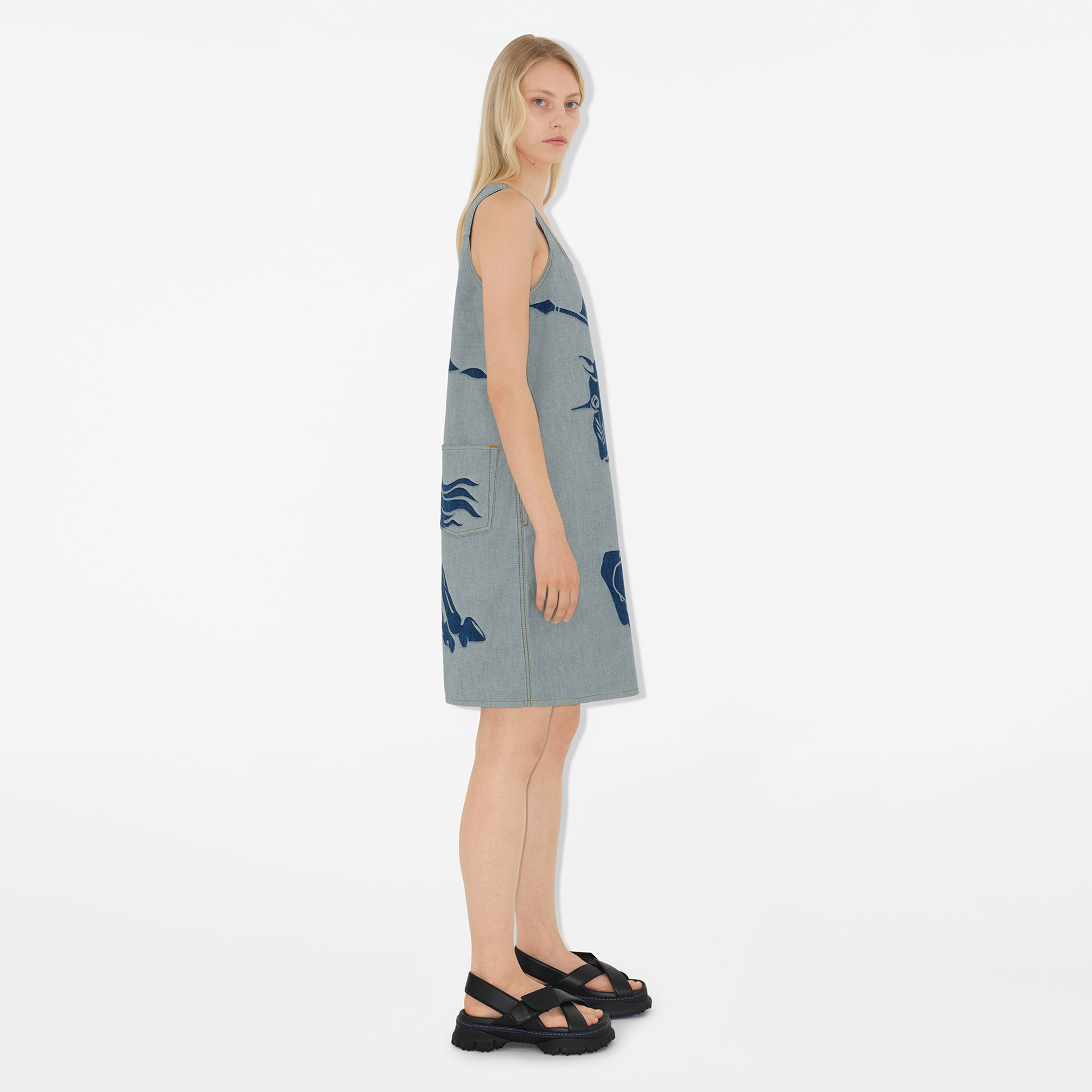 Burberry Kadın Mavi Elbise